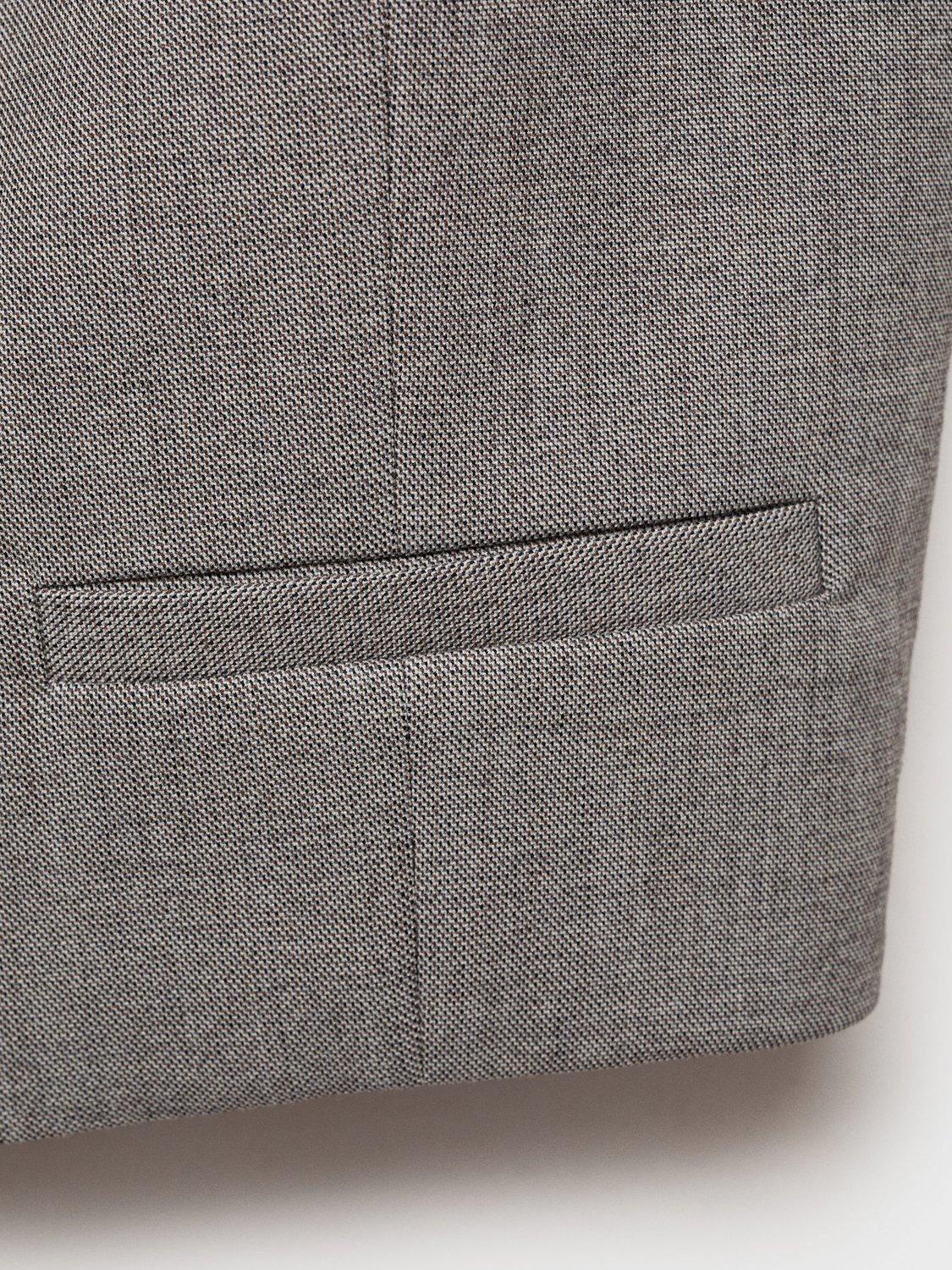 Product image 5 of 7, which shows Mango Bowery Tailored Waistcoat, Grey, XS