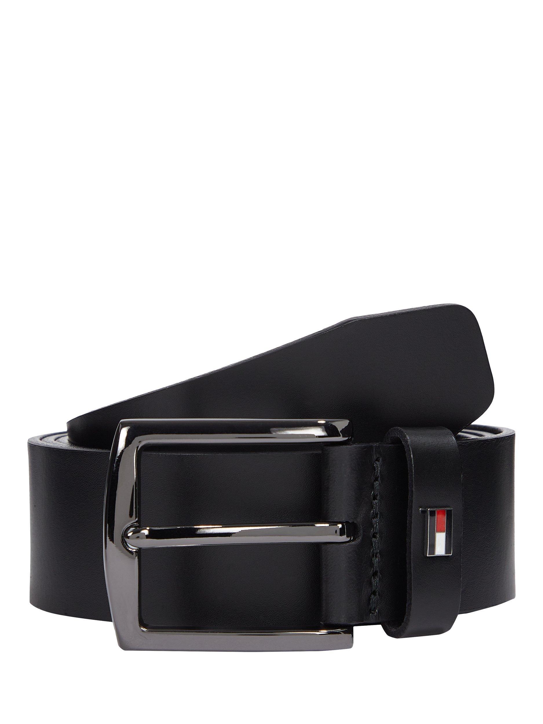 Product image 1 of 4, which shows Tommy Hilfiger Denton Leather Belt, Black, 31"/80cm