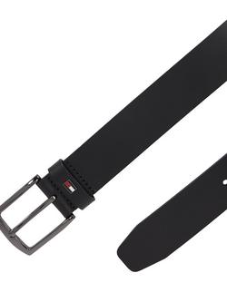 Tommy Hilfiger Denton Leather Belt, Black - view 2, Black