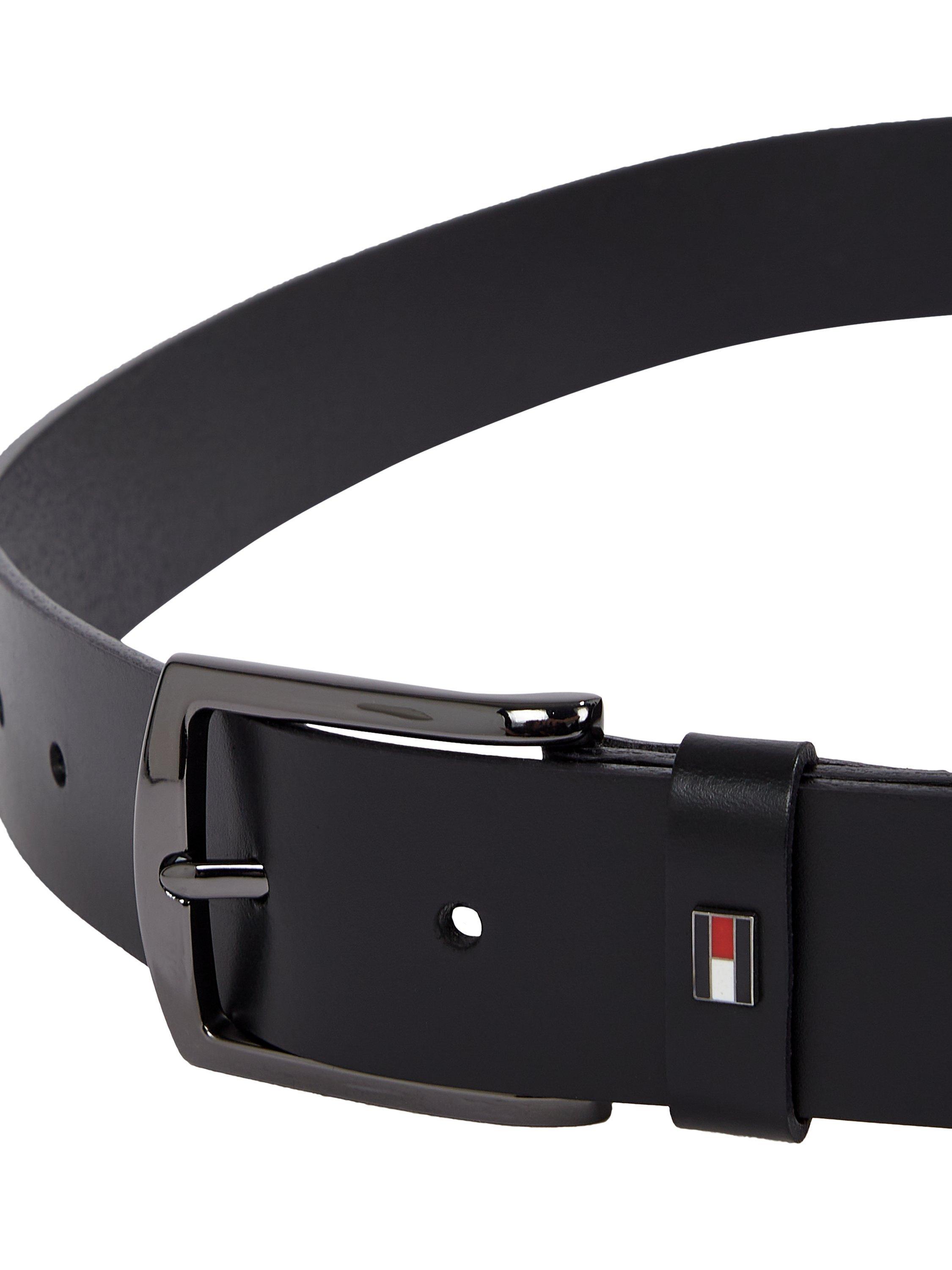 Product image 3 of 4, which shows Tommy Hilfiger Denton Leather Belt, Black, 31"/80cm