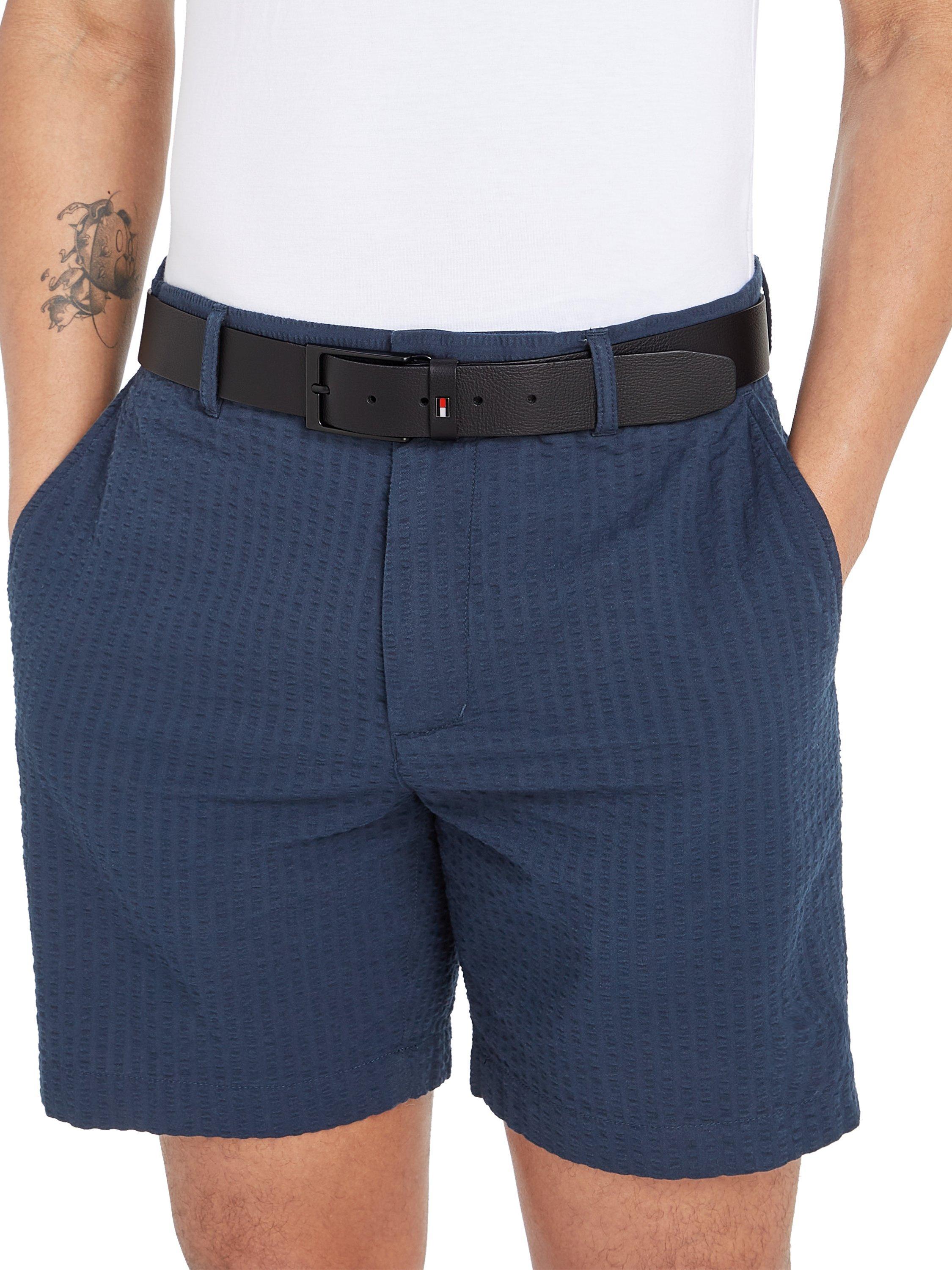 Product image 4 of 4, which shows Tommy Hilfiger Leather Belt, Black, 31
