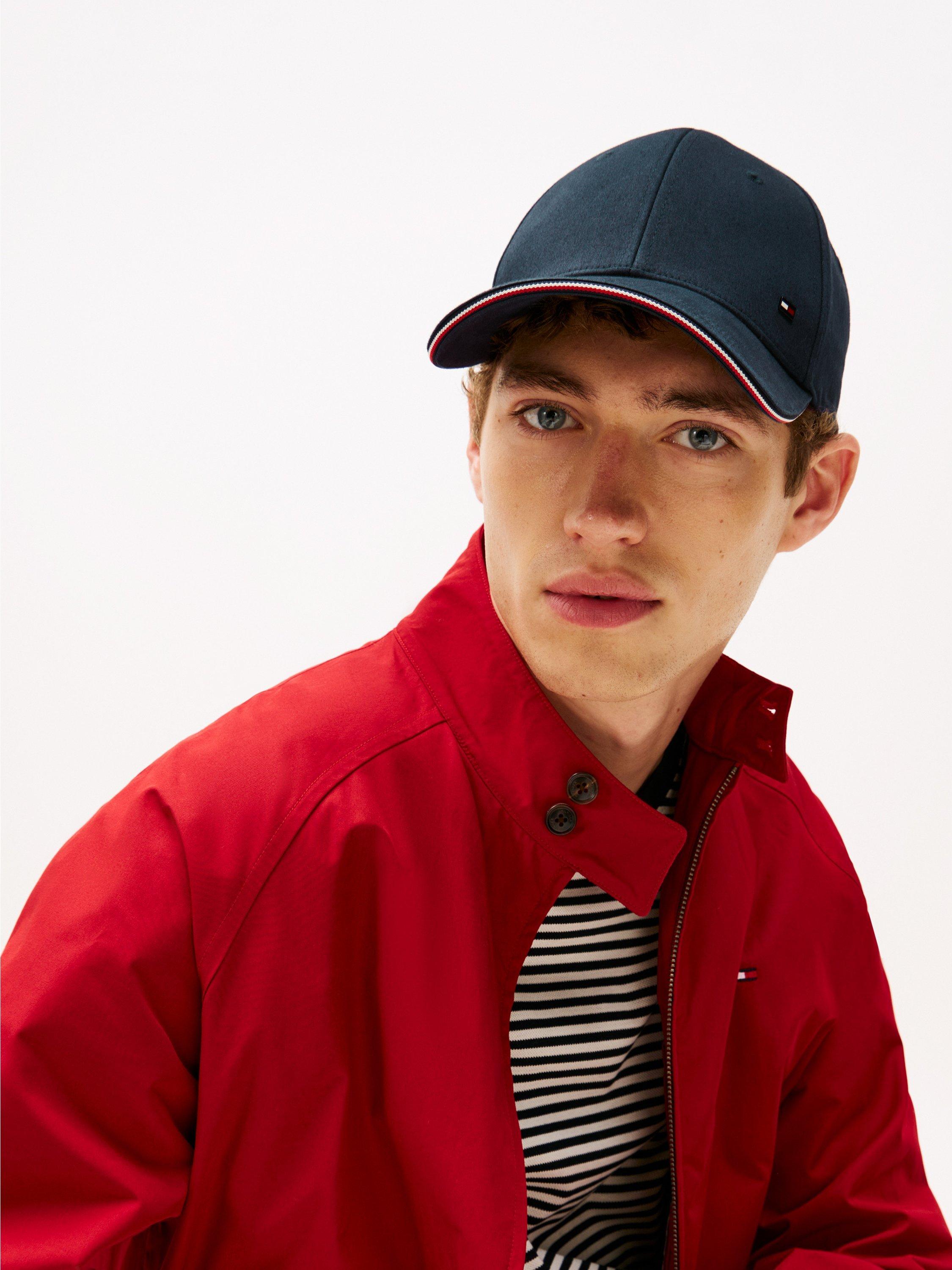 Product image 6 of 6, which shows Tommy Hilfiger Corporate Cotton Logo Baseball Cap, Military Denim, One Size