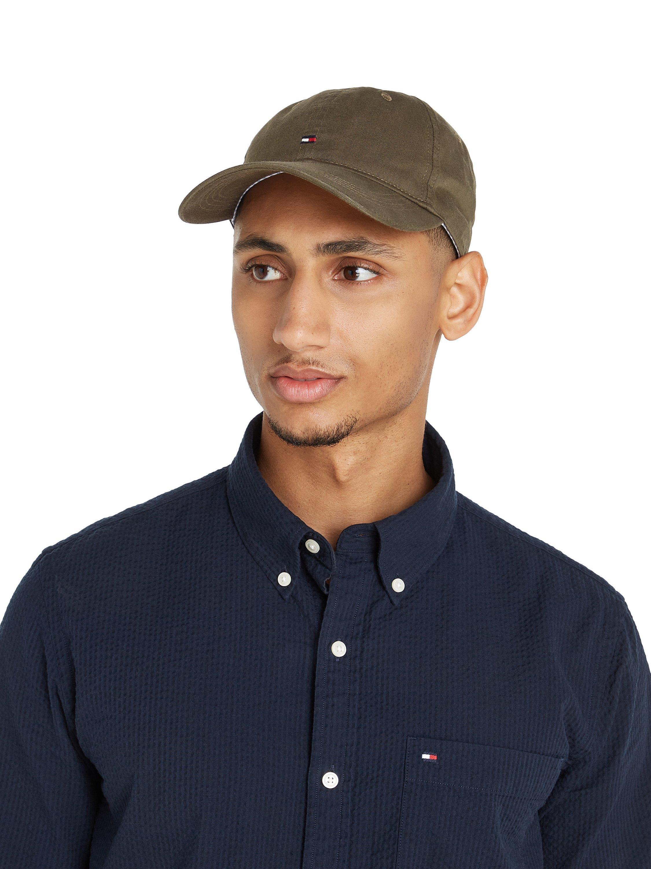 Product image 4 of 4, which shows Tommy Hilfiger Flag Logo Baseball Cap, Green, One Size