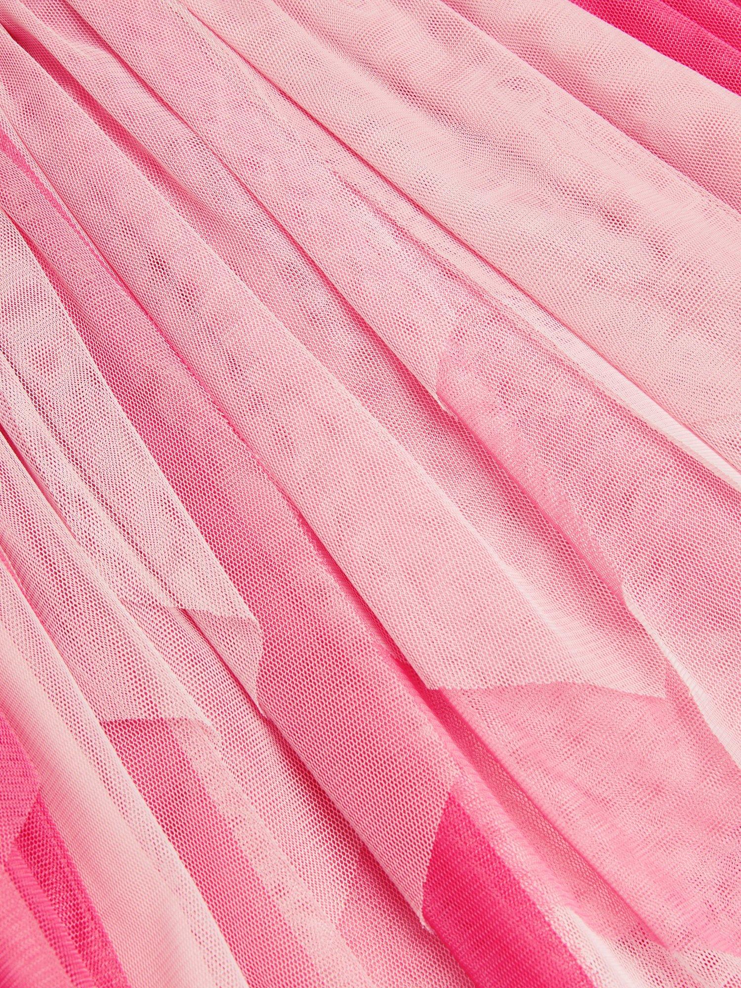 Product image 4 of 4, which shows Monsoon Kids' Sequin Disco Dress, Pink, 5-6 years