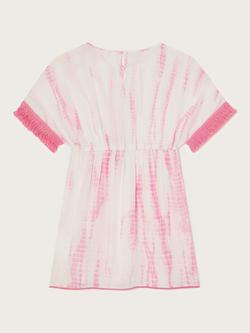 Monsoon Kids' Tie Dye Kaftan, Pink - view 2, Pink
