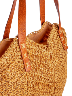 Bloom & Bay Leonie Woven Bag - view 2, Natural