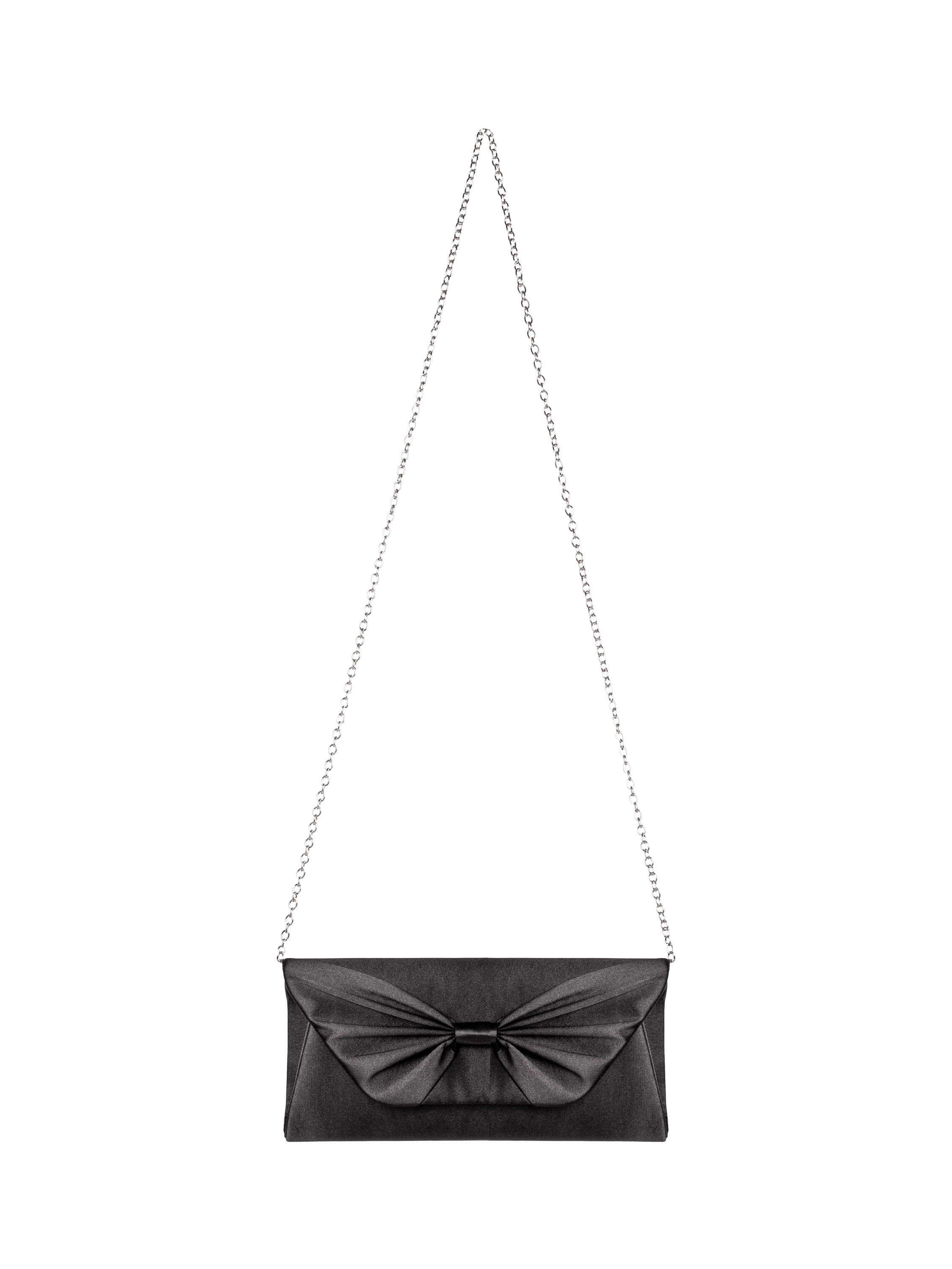 Product image 1 of 8, which shows Bloom & Bay Anastasia Boxy Clutch Bag, Black