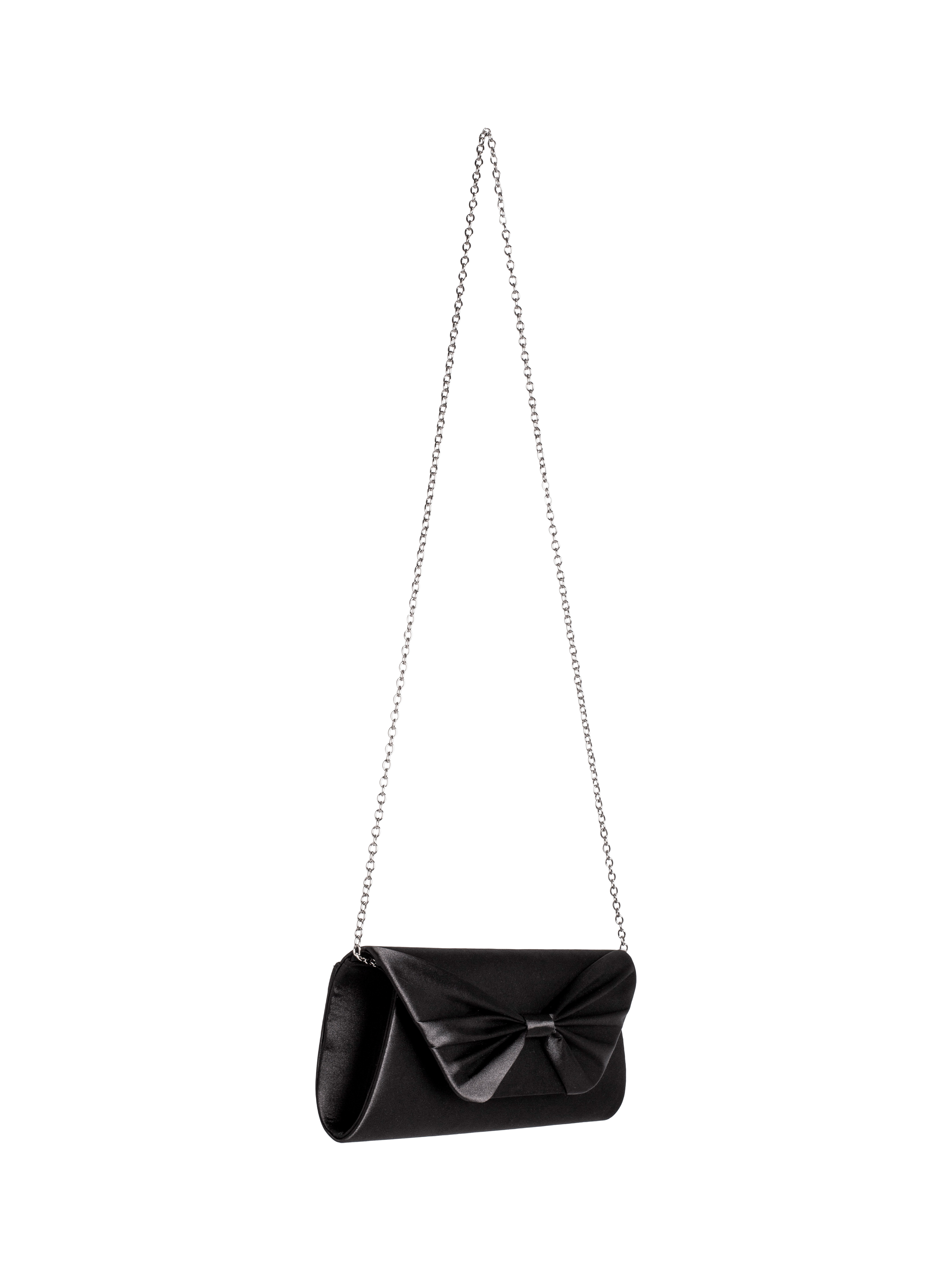 Product image 2 of 8, which shows Bloom & Bay Anastasia Boxy Clutch Bag, Black