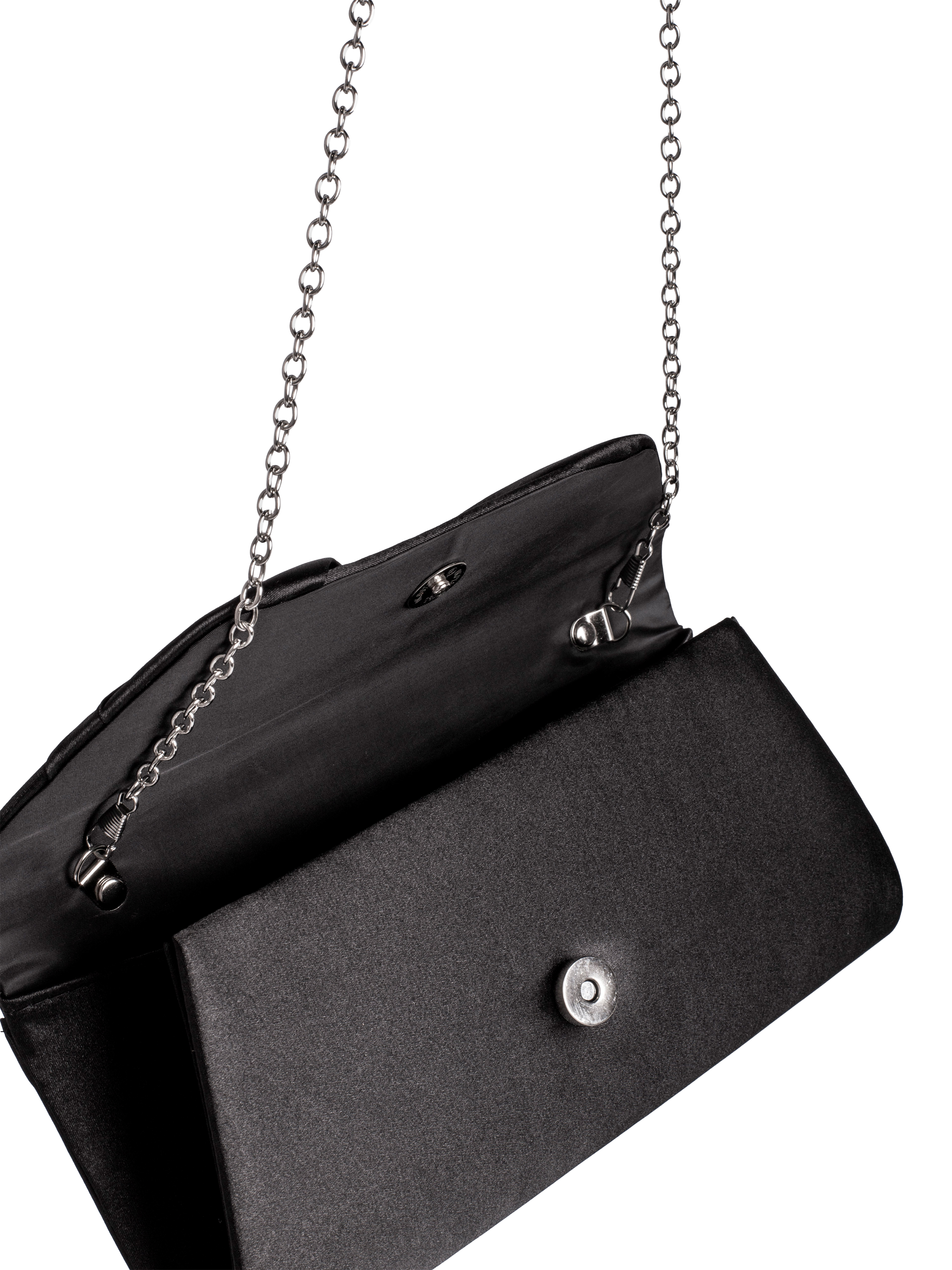 Product image 3 of 8, which shows Bloom & Bay Anastasia Boxy Clutch Bag, Black