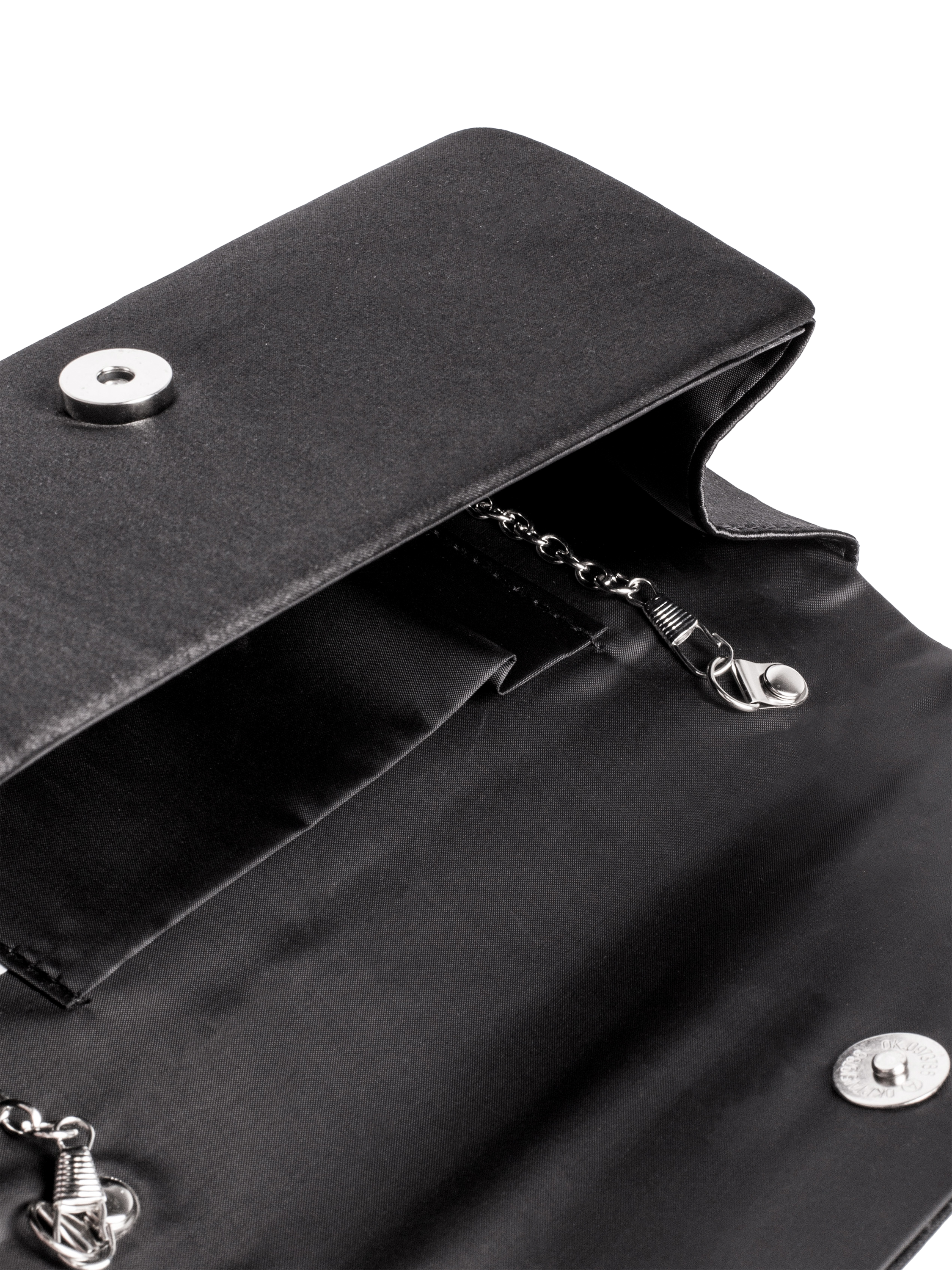 Product image 6 of 8, which shows Bloom & Bay Anastasia Boxy Clutch Bag, Black