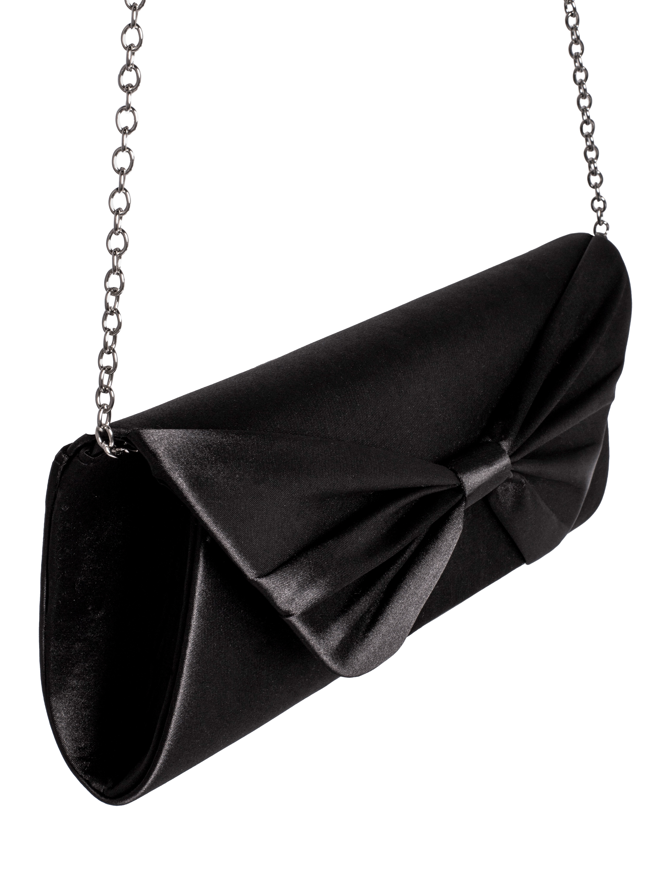 Product image 7 of 8, which shows Bloom & Bay Anastasia Boxy Clutch Bag, Black