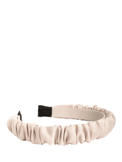 Bloom & Bay Elaine Ruched Headband, Cream