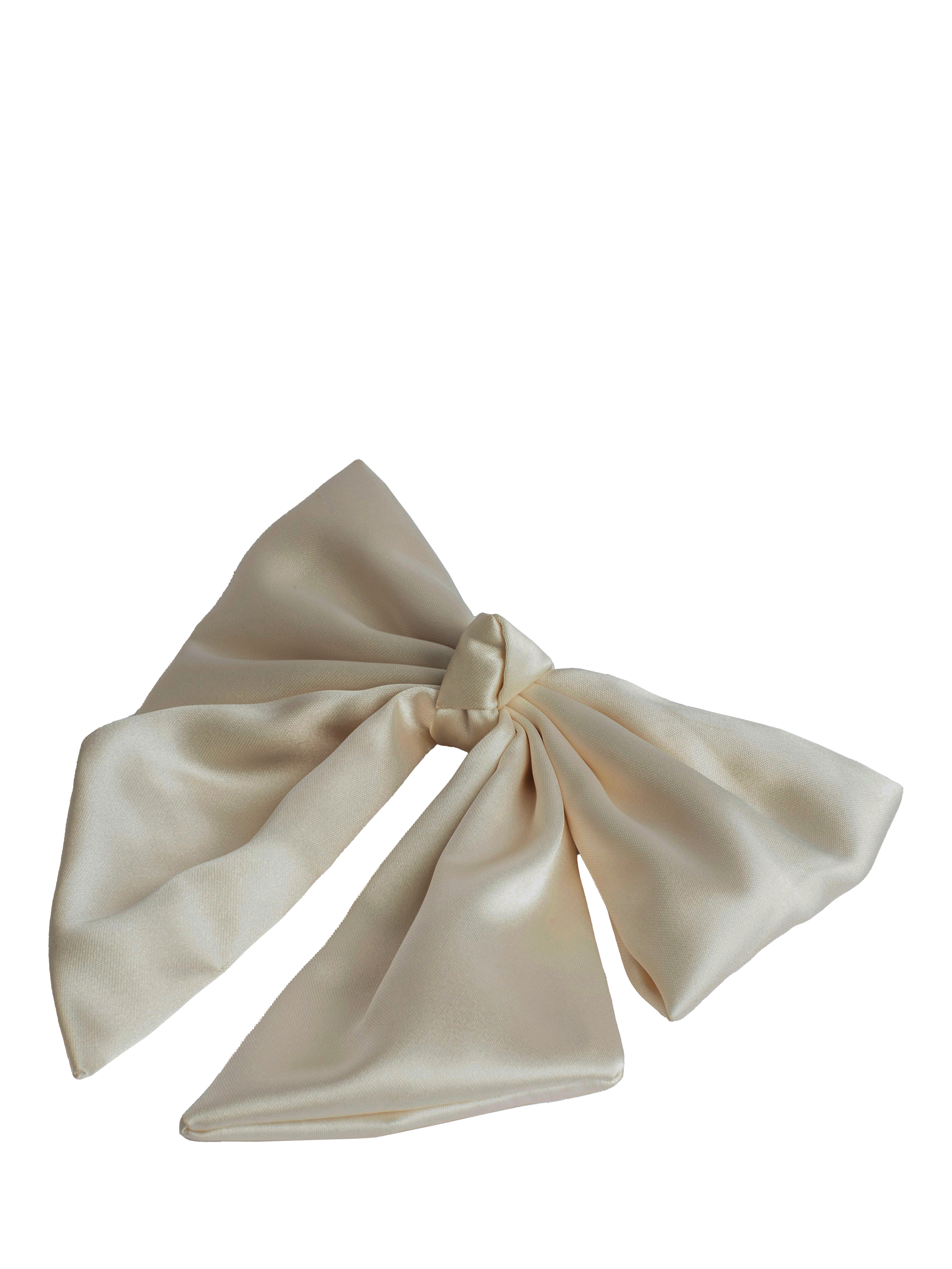 Product image 2 of 2, which shows Bloom & Bay Saphron Bow Hair Clip, Cream