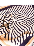 Bloom & Bay Iris Geometric Satin Scarf, Navy