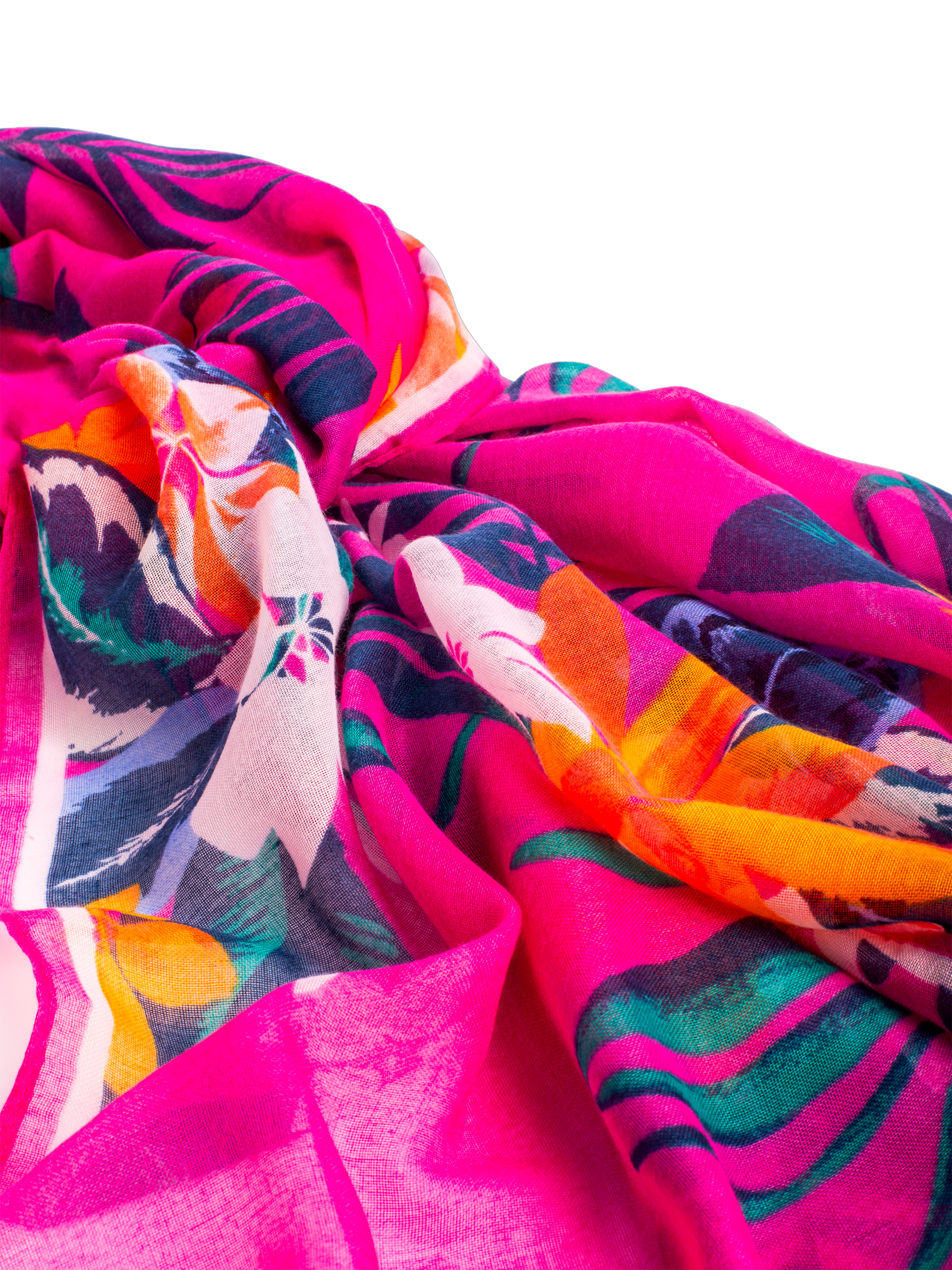 Product image 2 of 4, which shows Bloom & Bay Tropicana Scarf, Pink