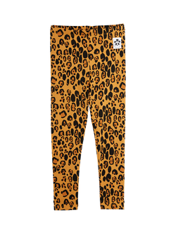 Mini Rodini Kids' Animal Leggings, Leopard Print, Leopard Print