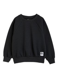 Mini Rodini Kids' Organic Cotton Sweatshirt, Black, Black