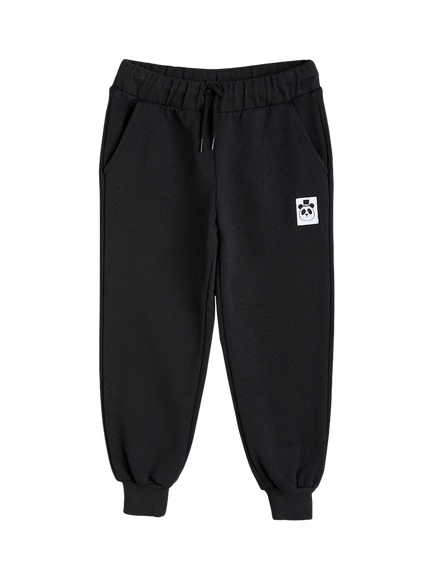 Mini Rodini Kids' Organic Cotton Joggers, Black, Black