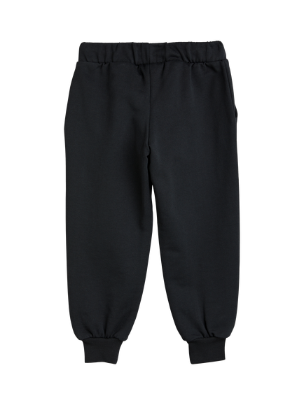 Mini Rodini Kids' Organic Cotton Joggers, Black - view 2, Black