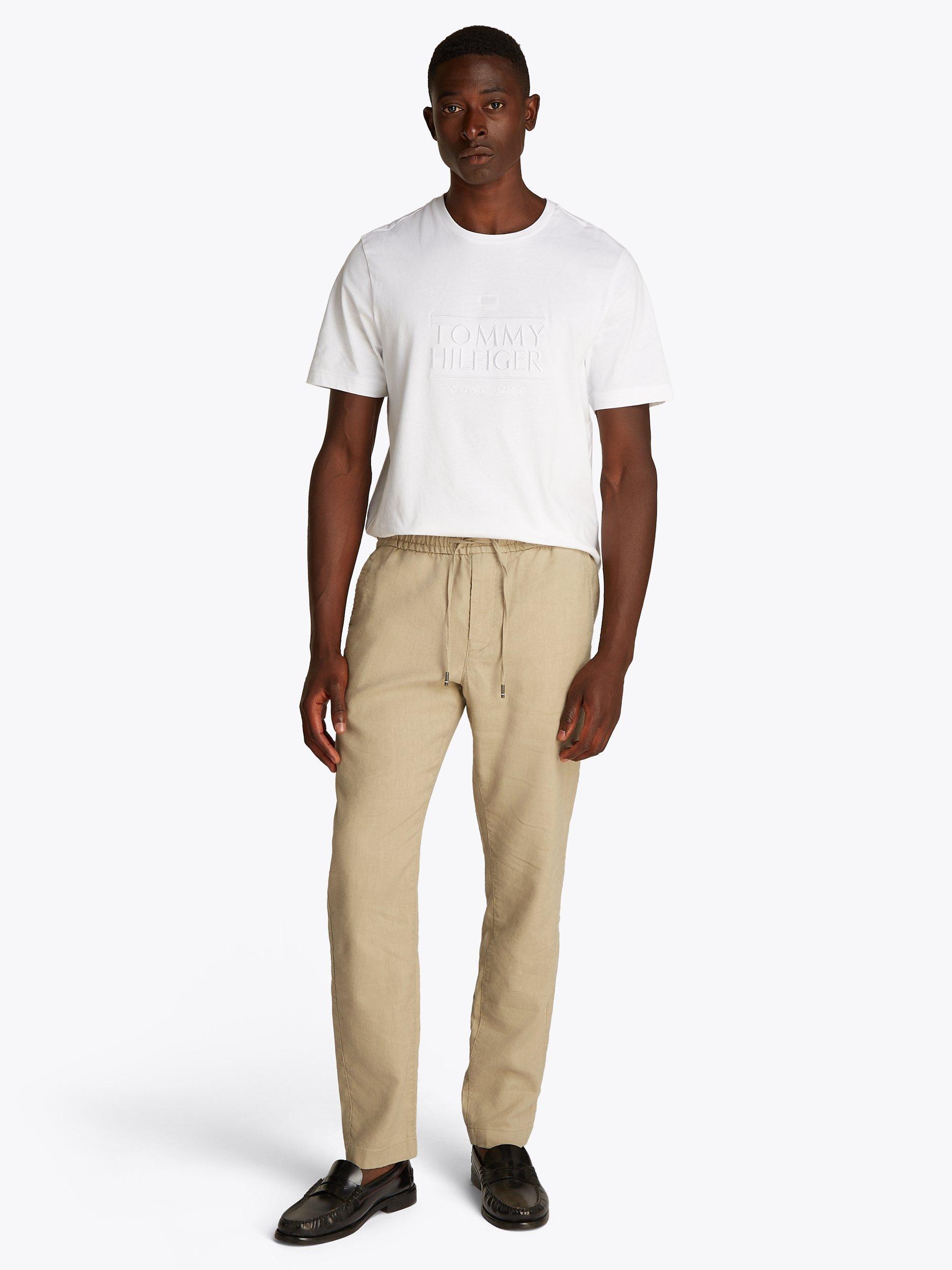 Product image 2 of 8, which shows Tommy Hilfiger Harlem Linen Blend Chinos, Sandalwood, 38R