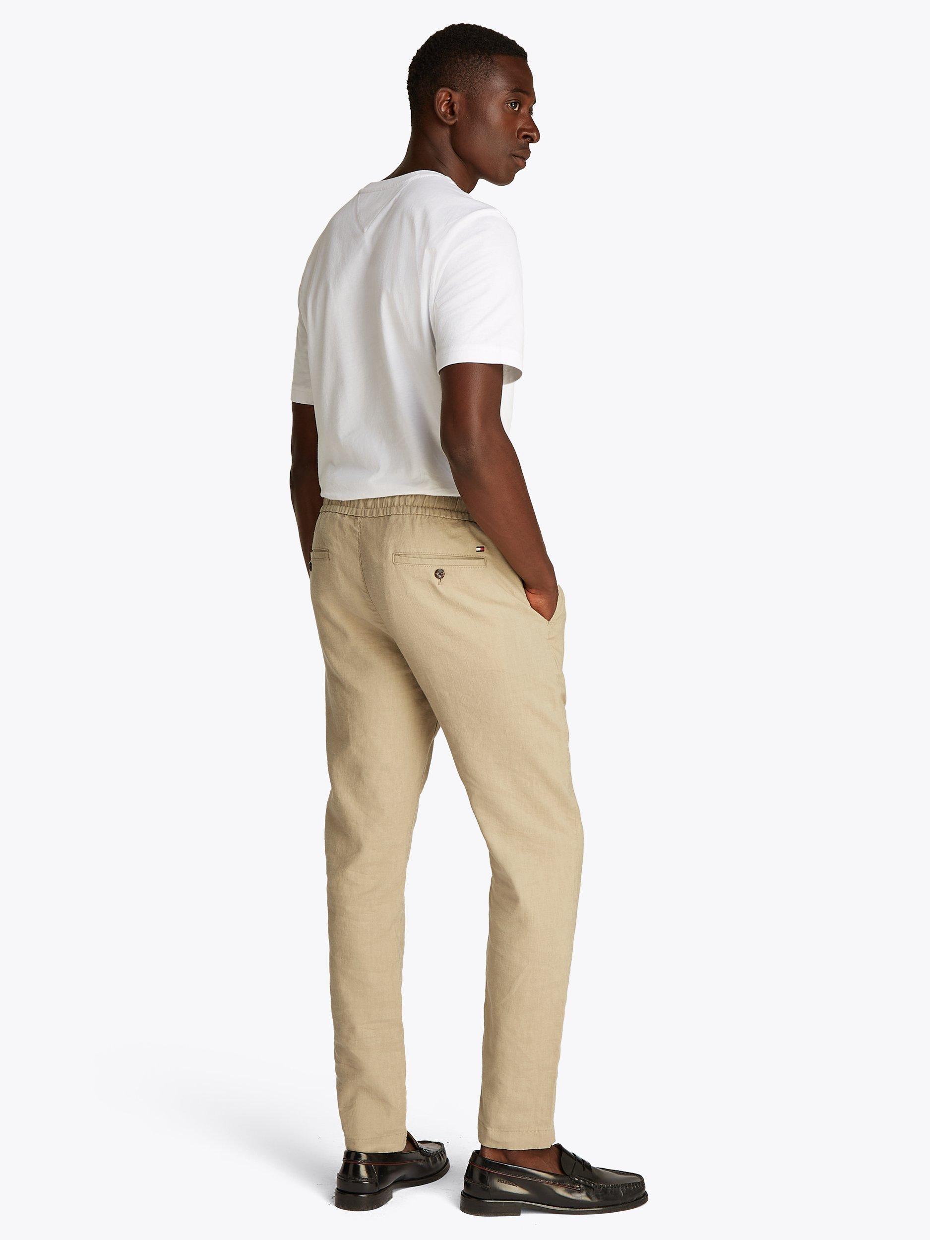 Product image 3 of 8, which shows Tommy Hilfiger Harlem Linen Blend Chinos, Sandalwood, 38R