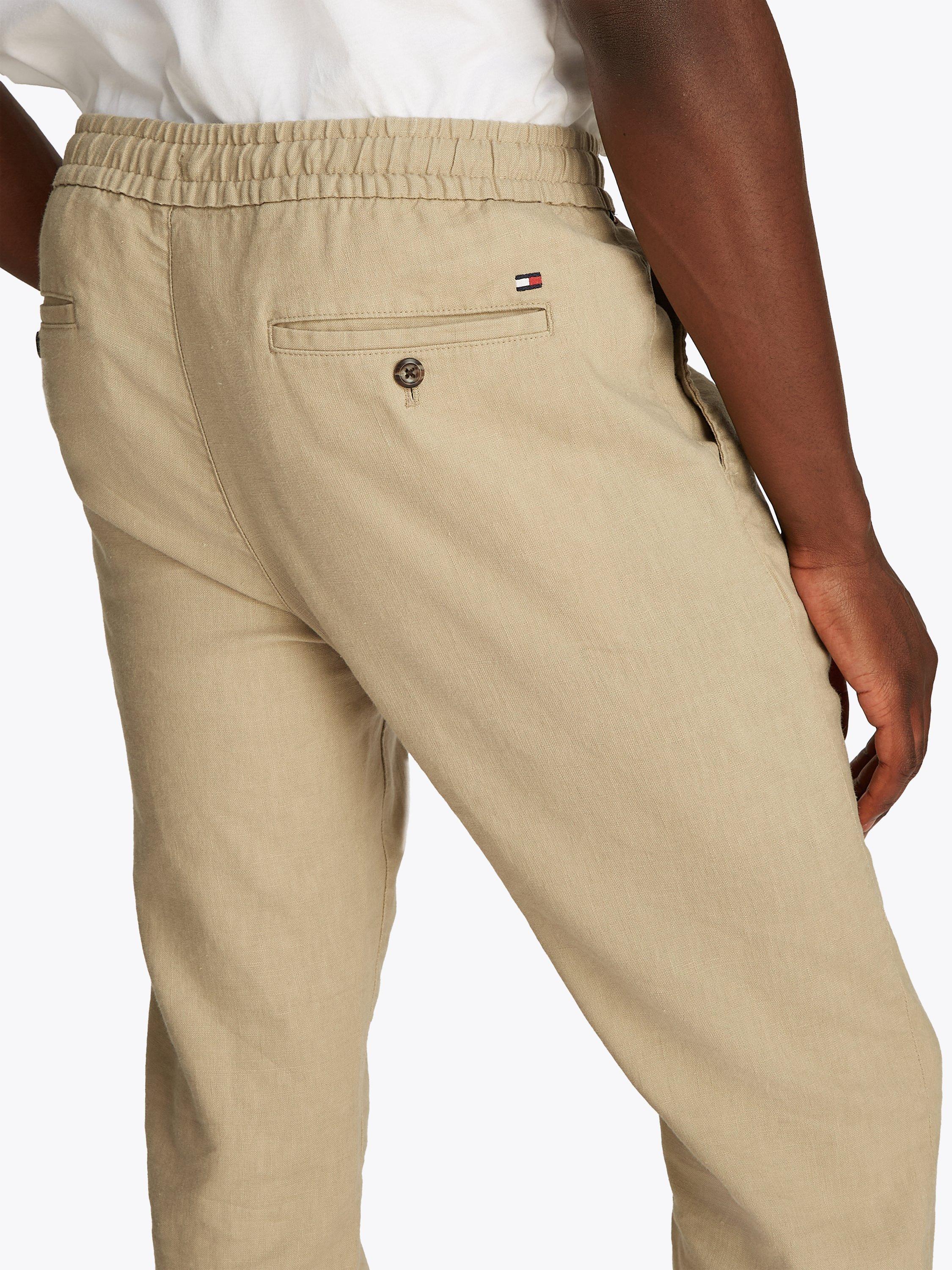 Product image 4 of 8, which shows Tommy Hilfiger Harlem Linen Blend Chinos, Sandalwood, 38R