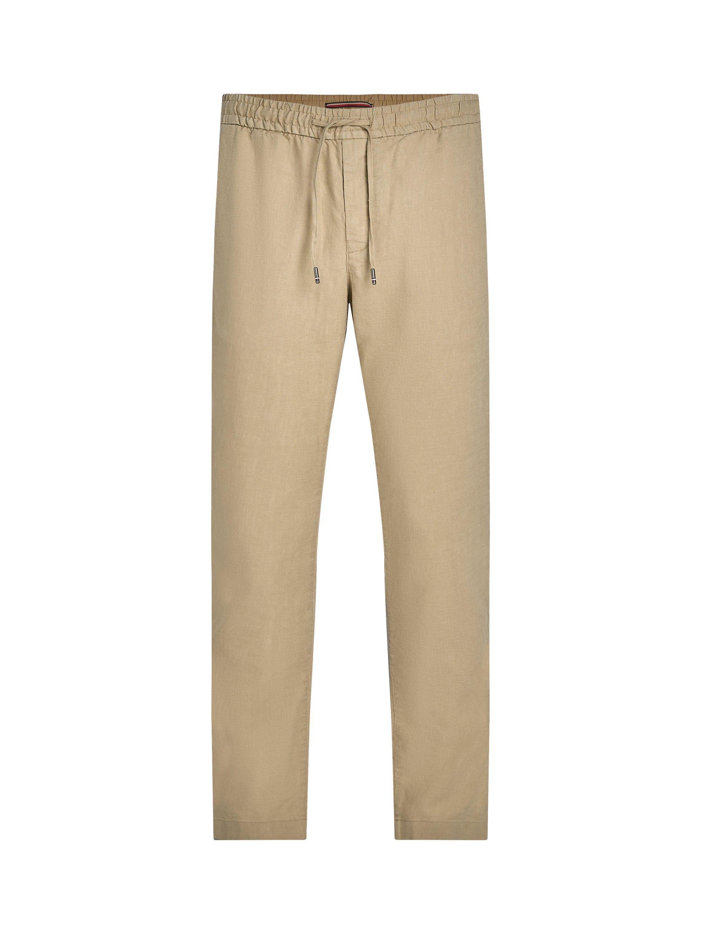 Product image 5 of 8, which shows Tommy Hilfiger Harlem Linen Blend Chinos, Sandalwood, 38R