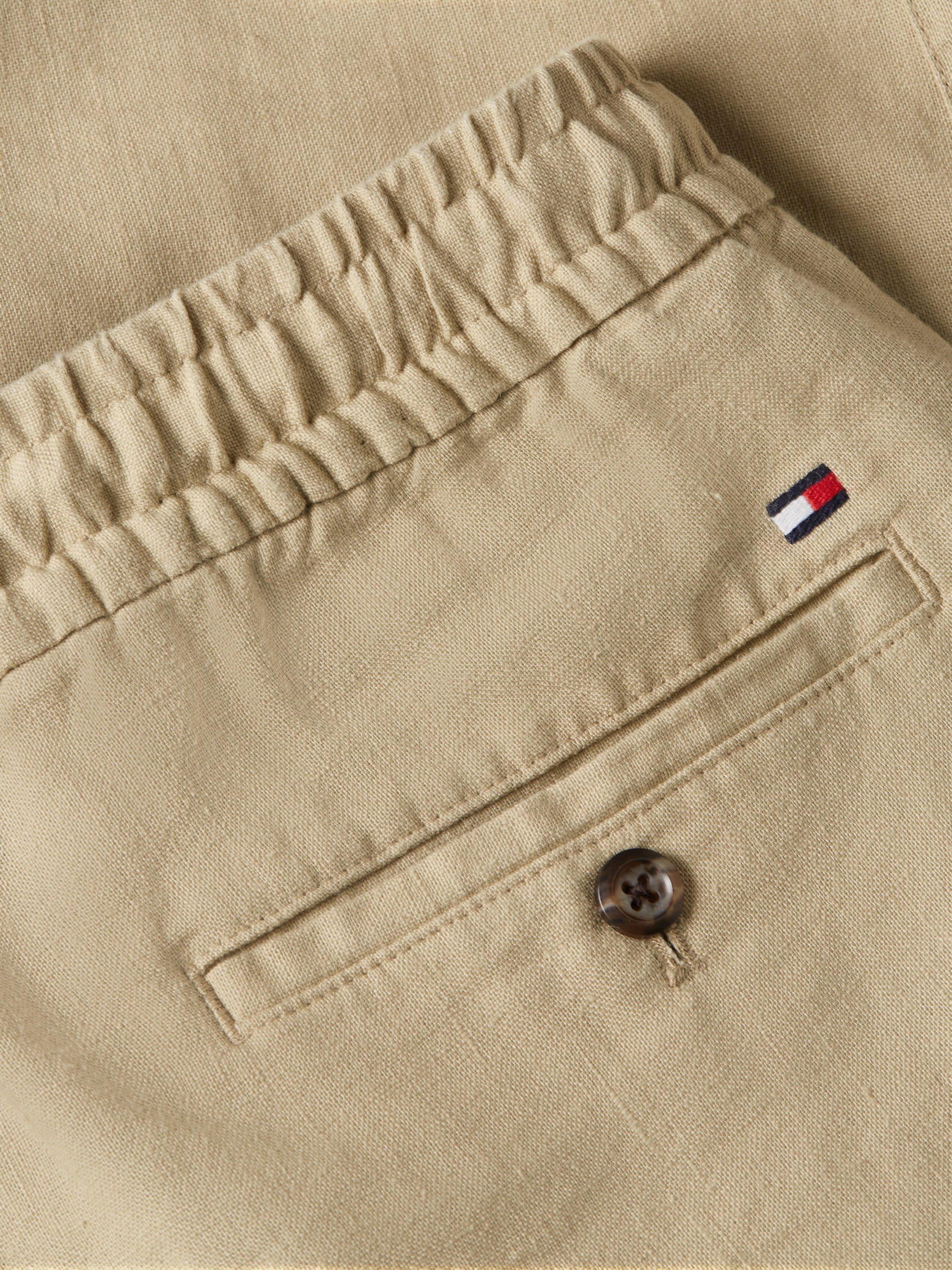 Product image 7 of 8, which shows Tommy Hilfiger Harlem Linen Blend Chinos, Sandalwood, 38R