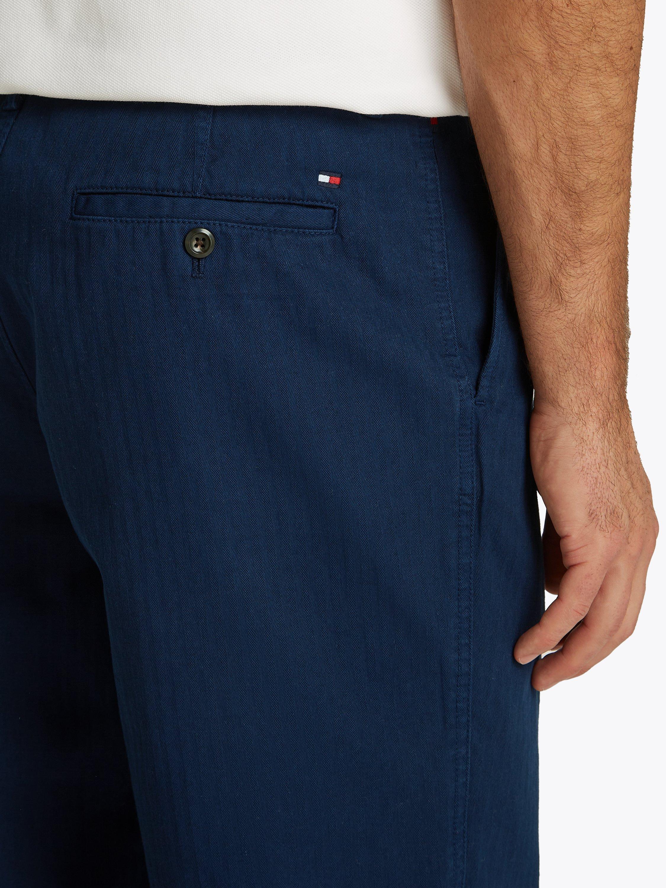 Product image 4 of 7, which shows Tommy Hilfiger Murray Wide Fit Chinos, Night Sky, 32S