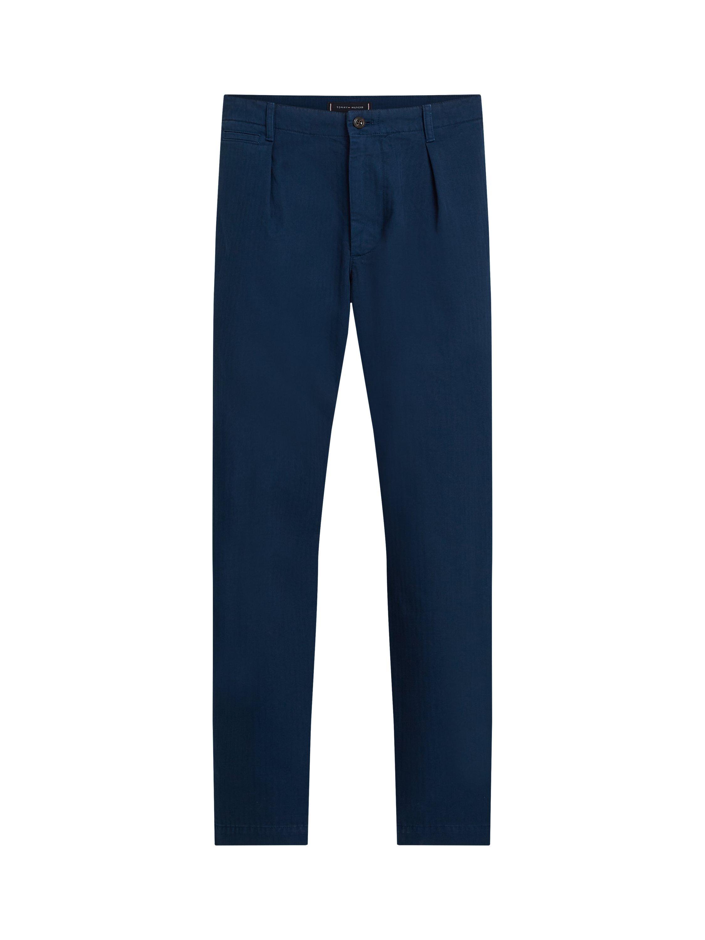 Product image 5 of 7, which shows Tommy Hilfiger Murray Wide Fit Chinos, Night Sky, 32S