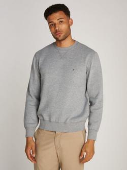 Tommy Hilfiger Cotton Blend Essential Fleece Sweatshirt - view 2, Medium Grey Heather