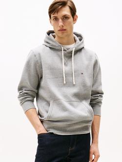 Tommy Hilfiger Essential Fleece Hoodie, Medium Grey Heather