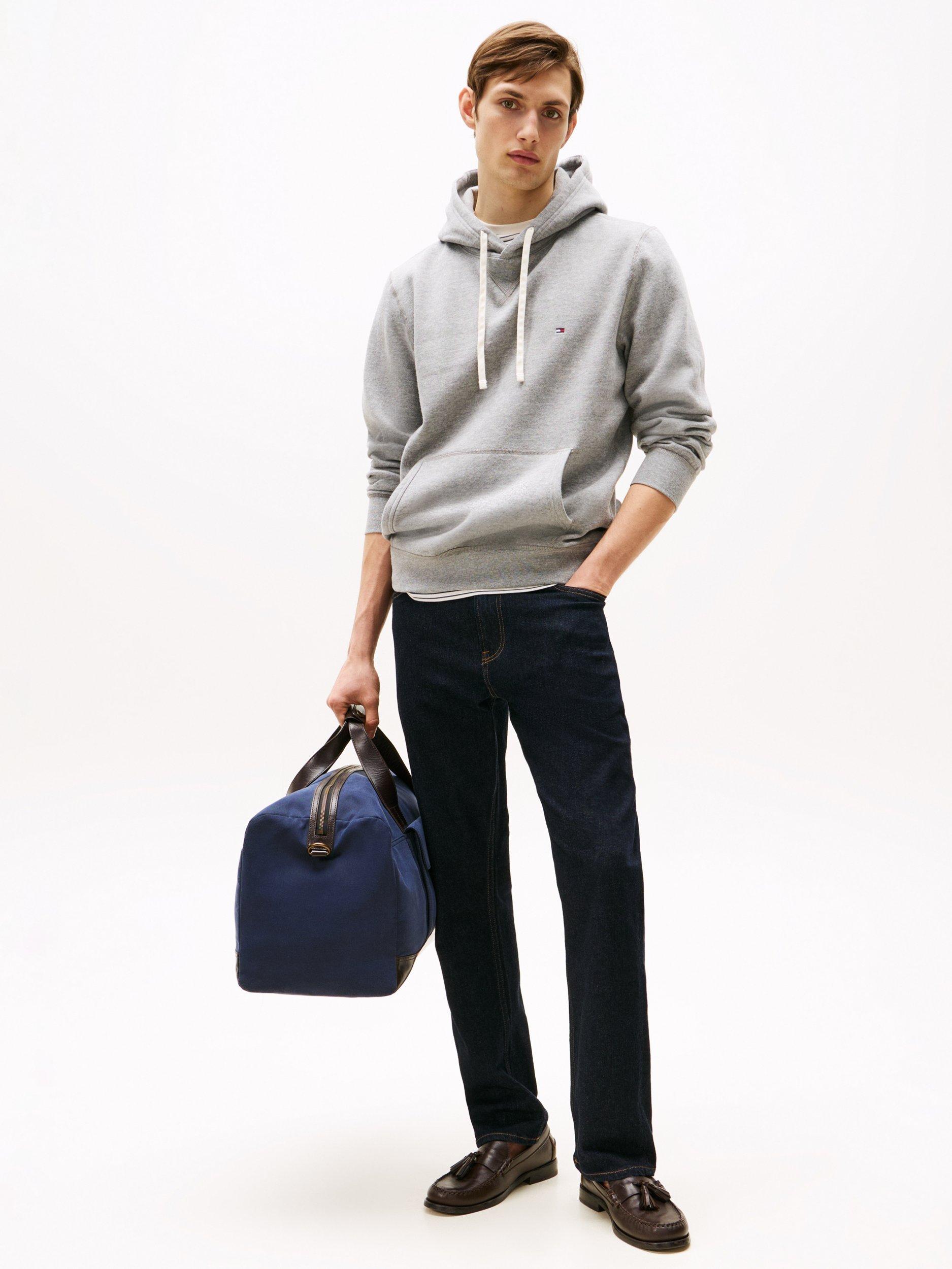Product image 3 of 6, which shows Tommy Hilfiger Essential Fleece Hoodie, Medium Grey Heather, S