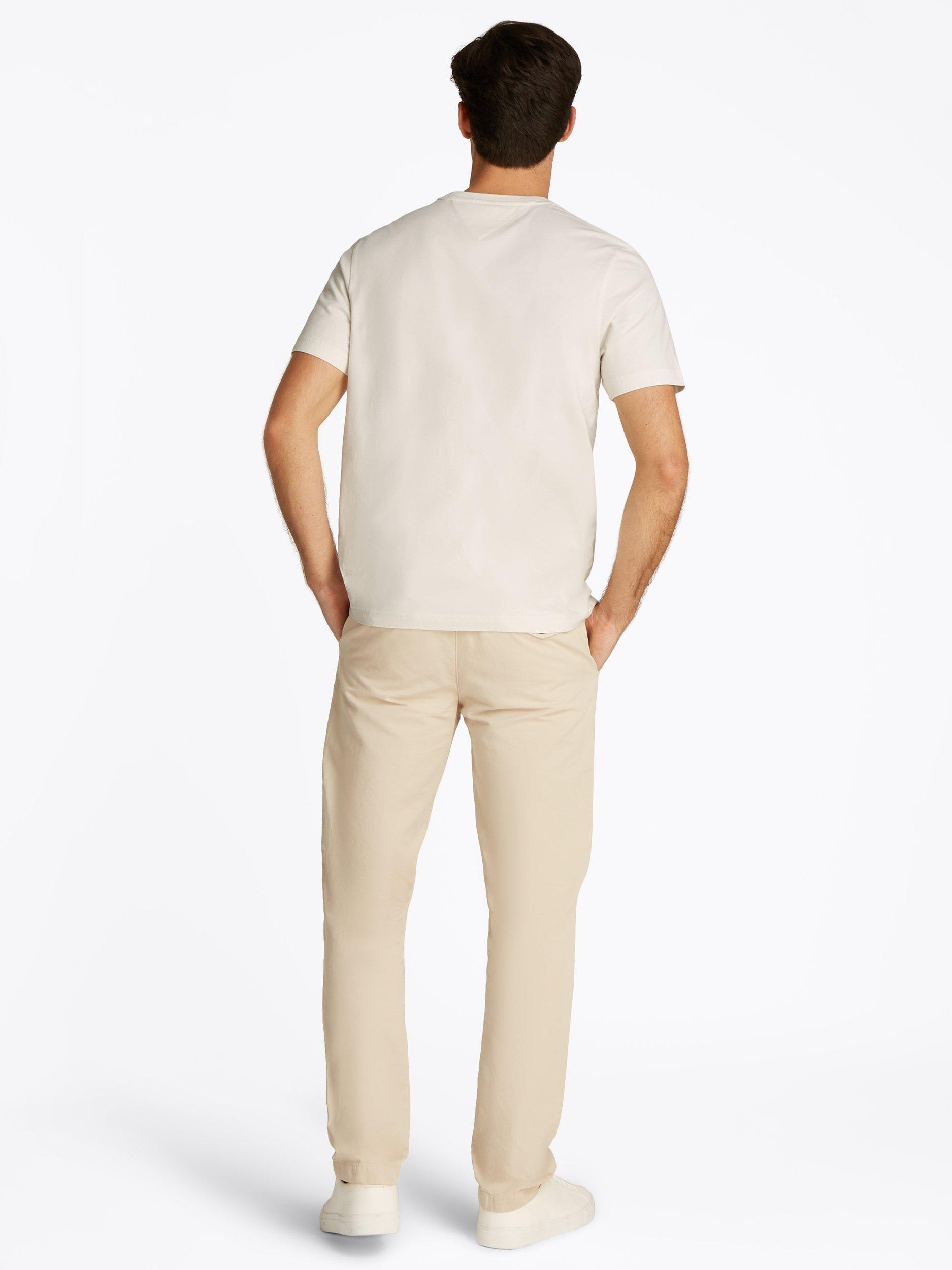 Product image 3 of 6, which shows Tommy Hilfiger Cotton Regular Fit Short Sleeve Graphic T-Shirt, Ivory Petal, S