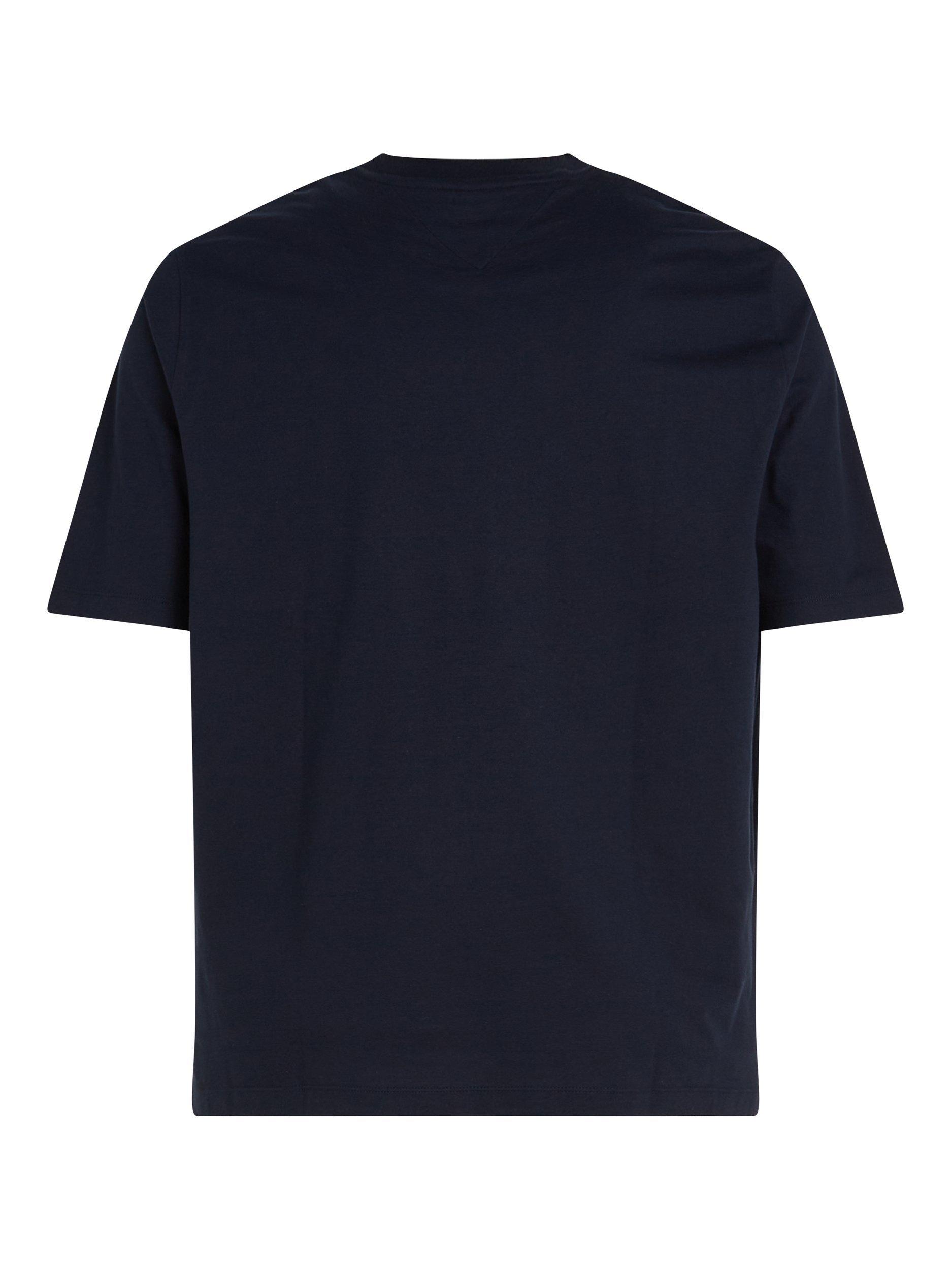 Product image 6 of 7, which shows Tommy Hilfiger Essential Cotton Regular Fit Short Sleeve T-Shirt, Desert Sky, XXXL