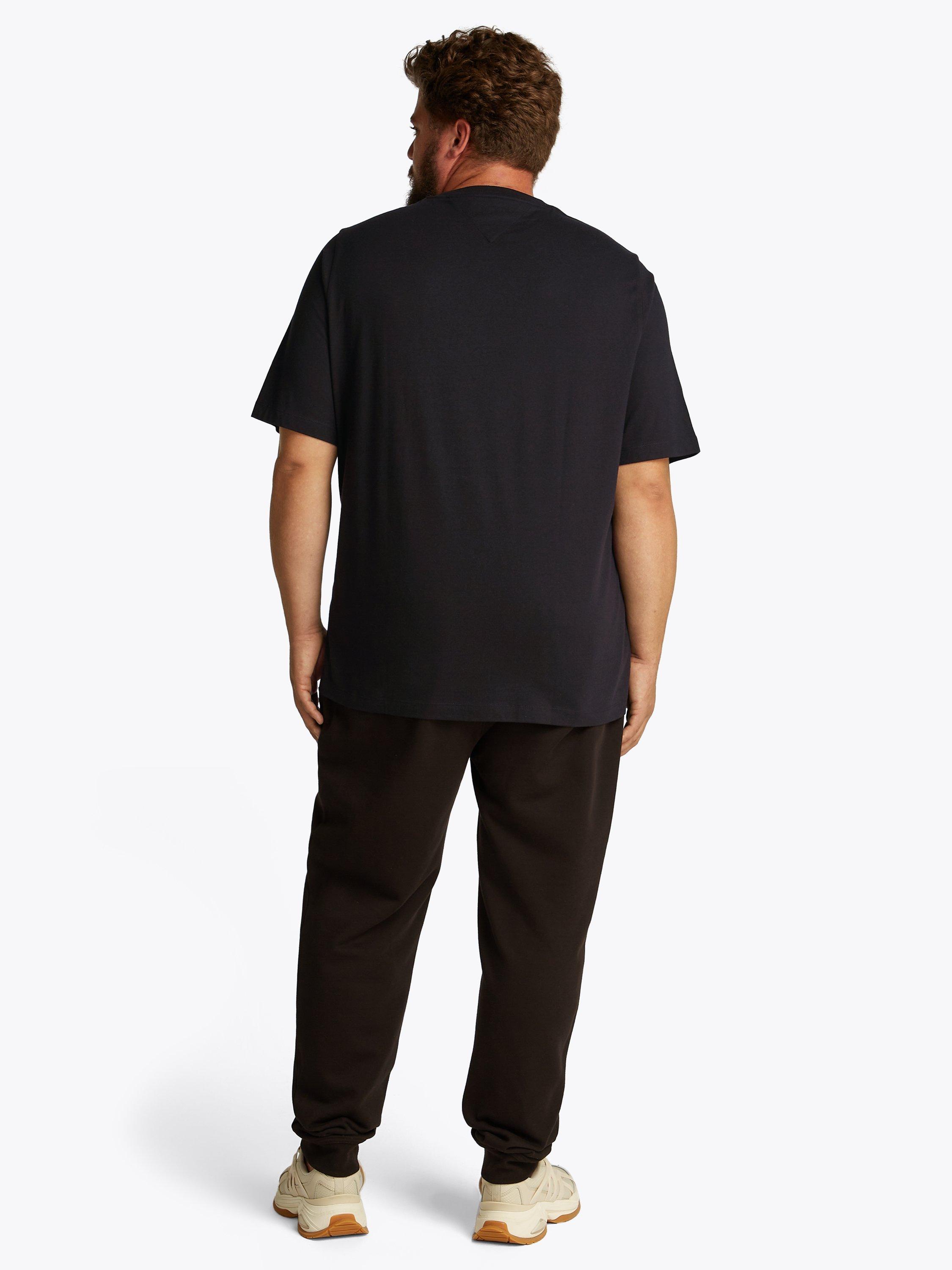Product image 3 of 7, which shows Tommy Hilfiger Essential Cotton Regular Fit Short Sleeve T-Shirt, Black, XXXL