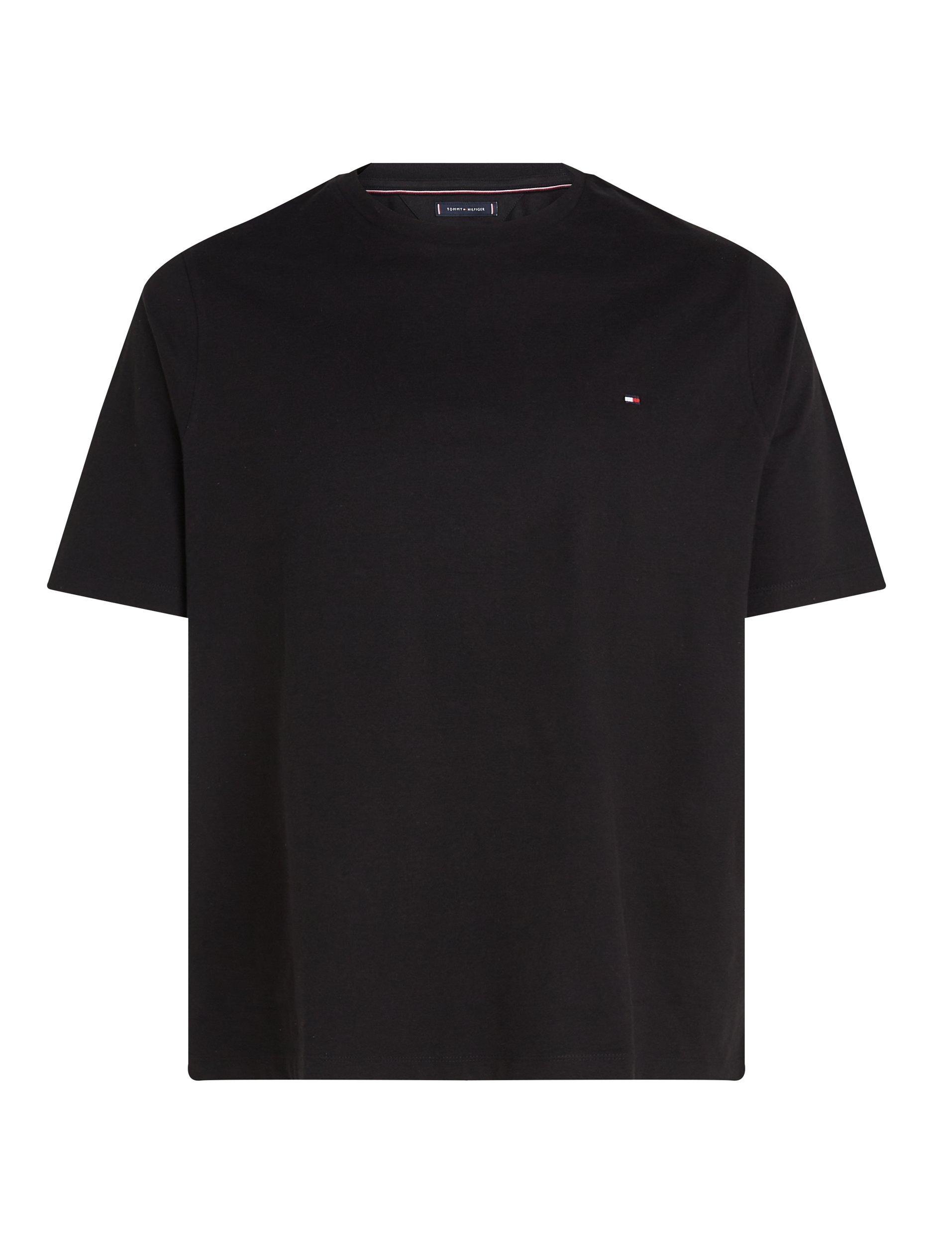 Product image 5 of 7, which shows Tommy Hilfiger Essential Cotton Regular Fit Short Sleeve T-Shirt, Black, XXXL