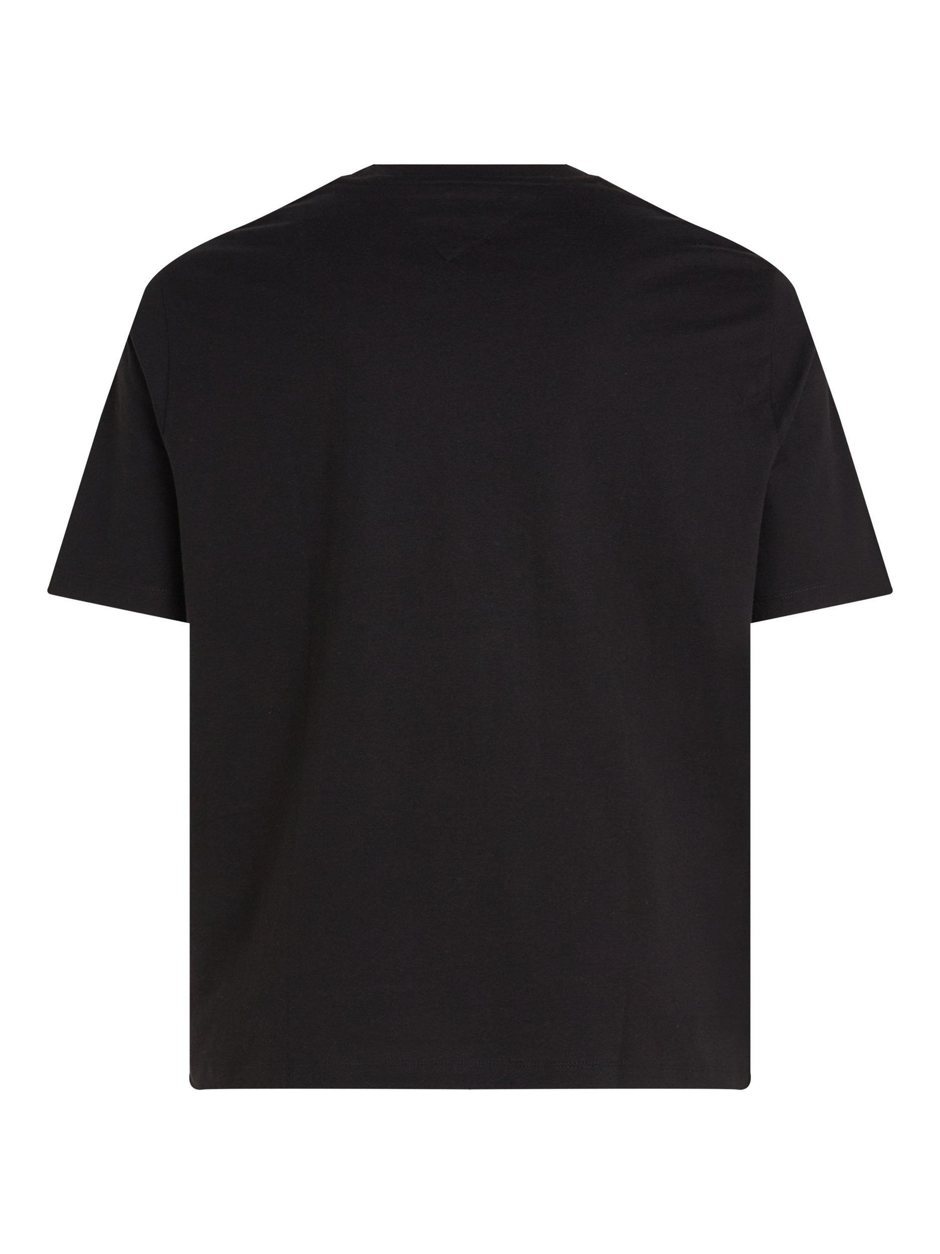 Product image 6 of 7, which shows Tommy Hilfiger Essential Cotton Regular Fit Short Sleeve T-Shirt, Black, XXXL