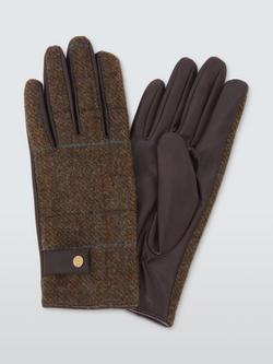 John Lewis Moon Wool Check Gloves, Multi, Multi