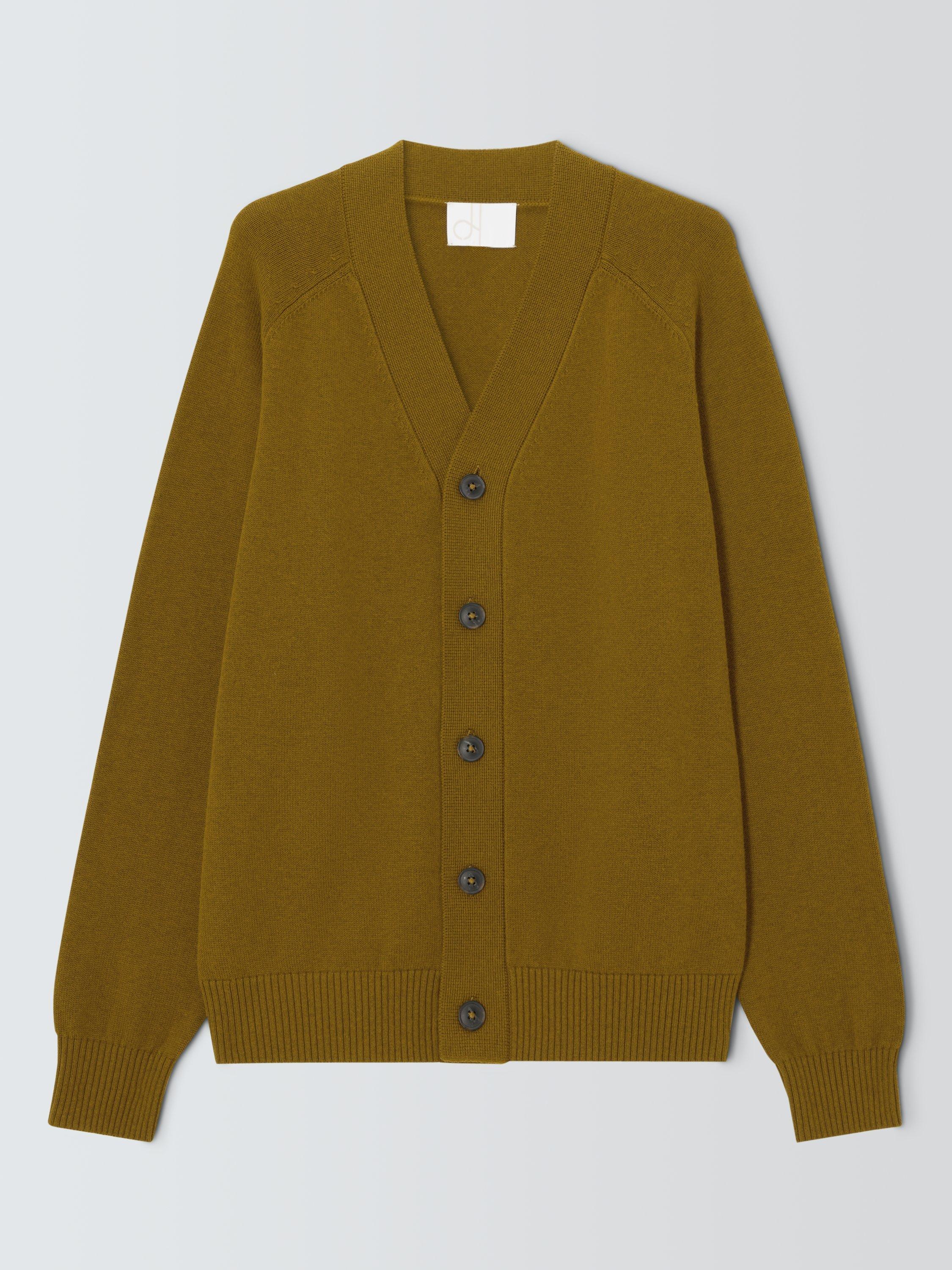 Product image 4 of 6, which shows John Lewis Cotton & Cashmere Blend V-Neck Cardigan, Musk, S