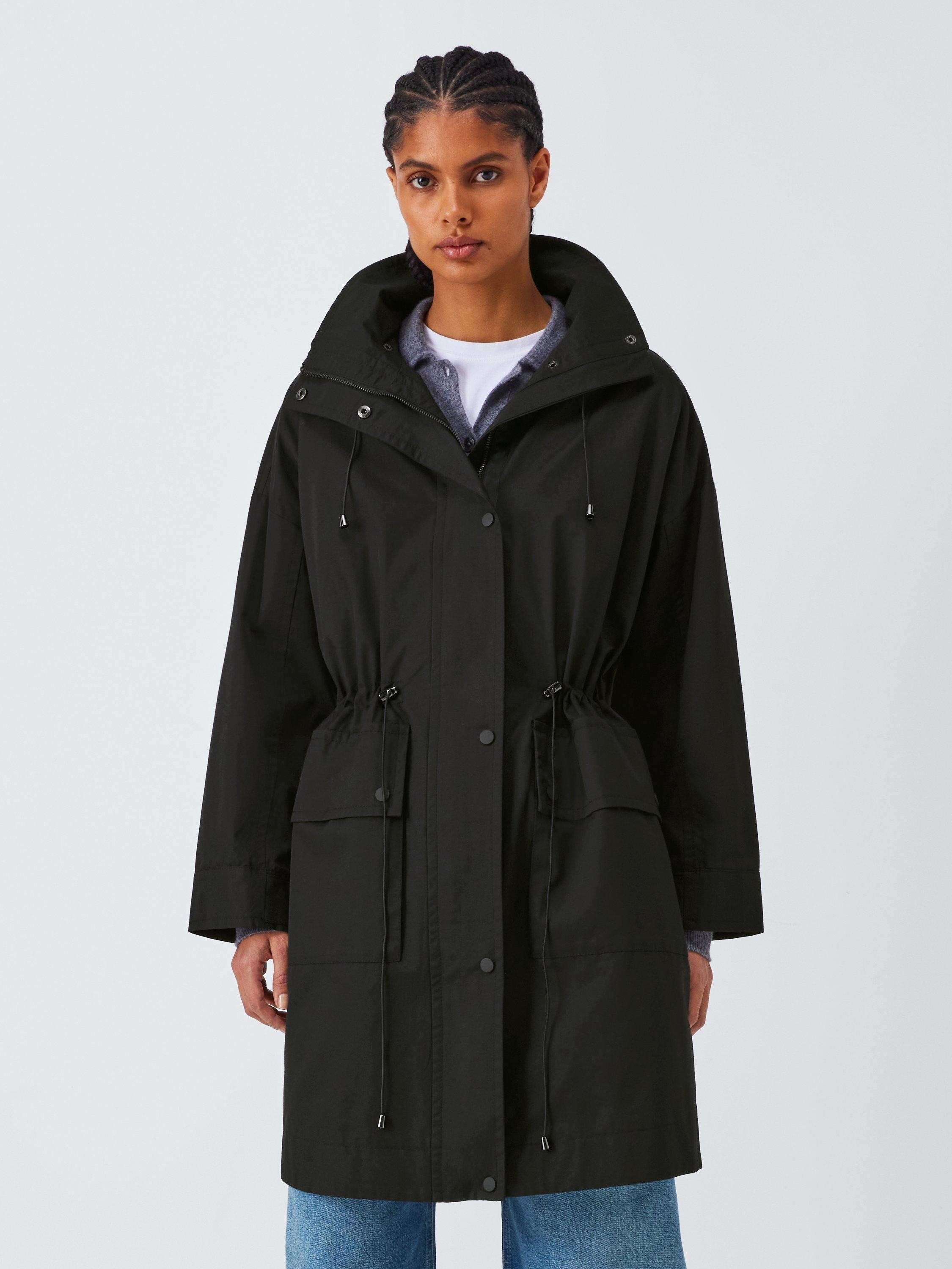 Product image 1 of 6, which shows John Lewis Hooded Parka Coat, Black, 8