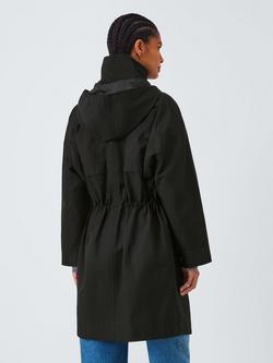 John Lewis Hooded Parka Coat, Black - view 2, Black