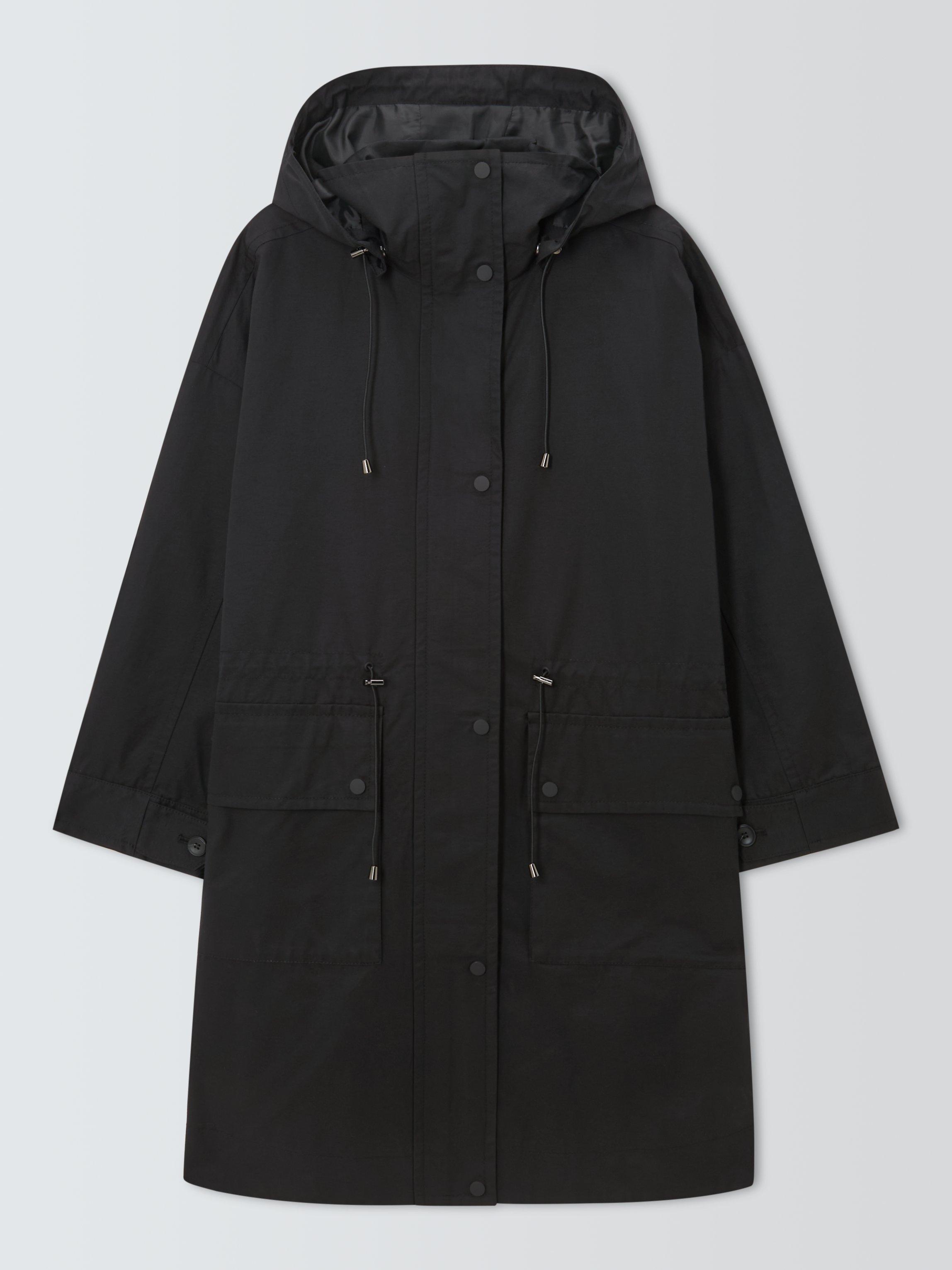 Product image 4 of 6, which shows John Lewis Hooded Parka Coat, Black, 8