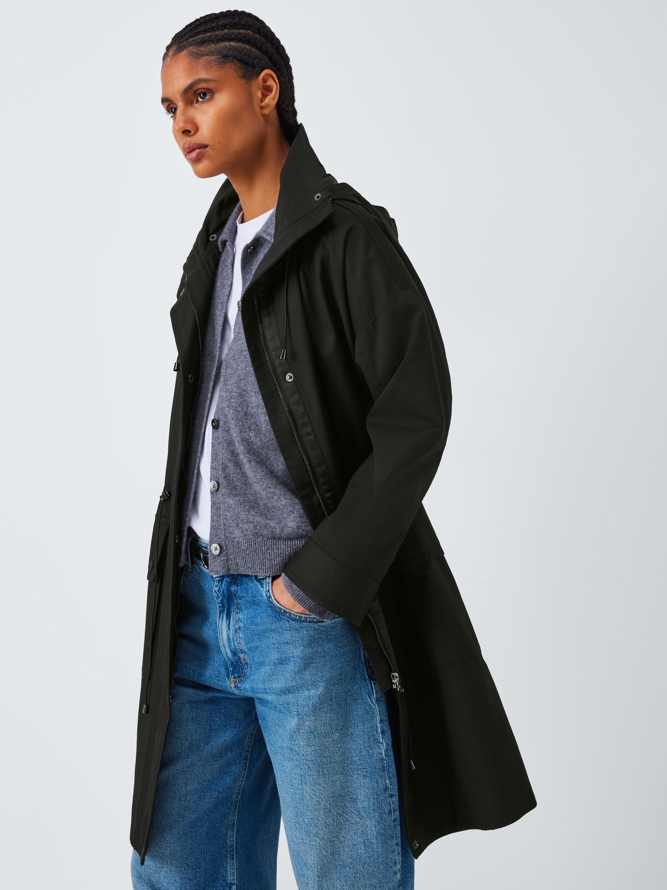 Product image 5 of 6, which shows John Lewis Hooded Parka Coat, Black, 8