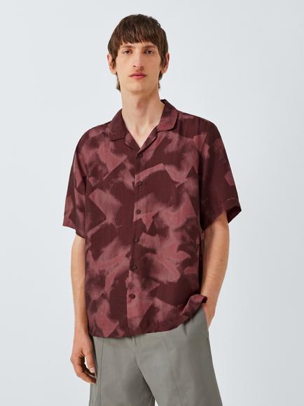 Kin Patterned Shirt, Bitter Chocolate