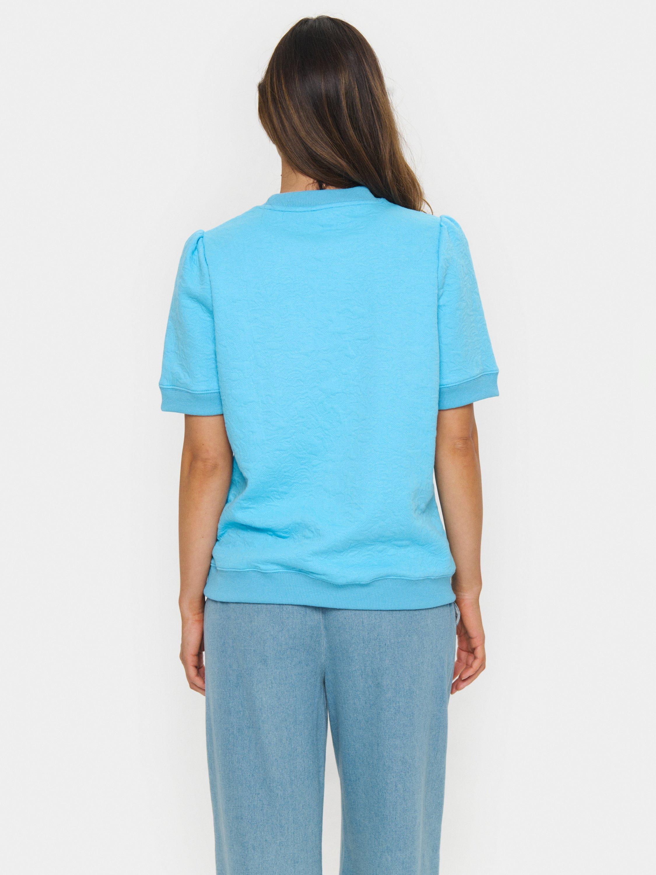 Product image 2 of 6, which shows Saint Tropez Jools Short Sleeve Sweatshirt, Blue, XS