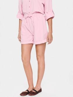 Saint Tropez Zalinda High Waist Shorts, Pink Nectar