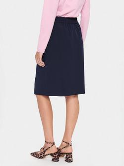 Saint Tropez Celest High Waist Skirt, Navy - view 2, Navy