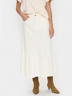 Saint Tropez Joann Denim Skirt, Cream, Cream