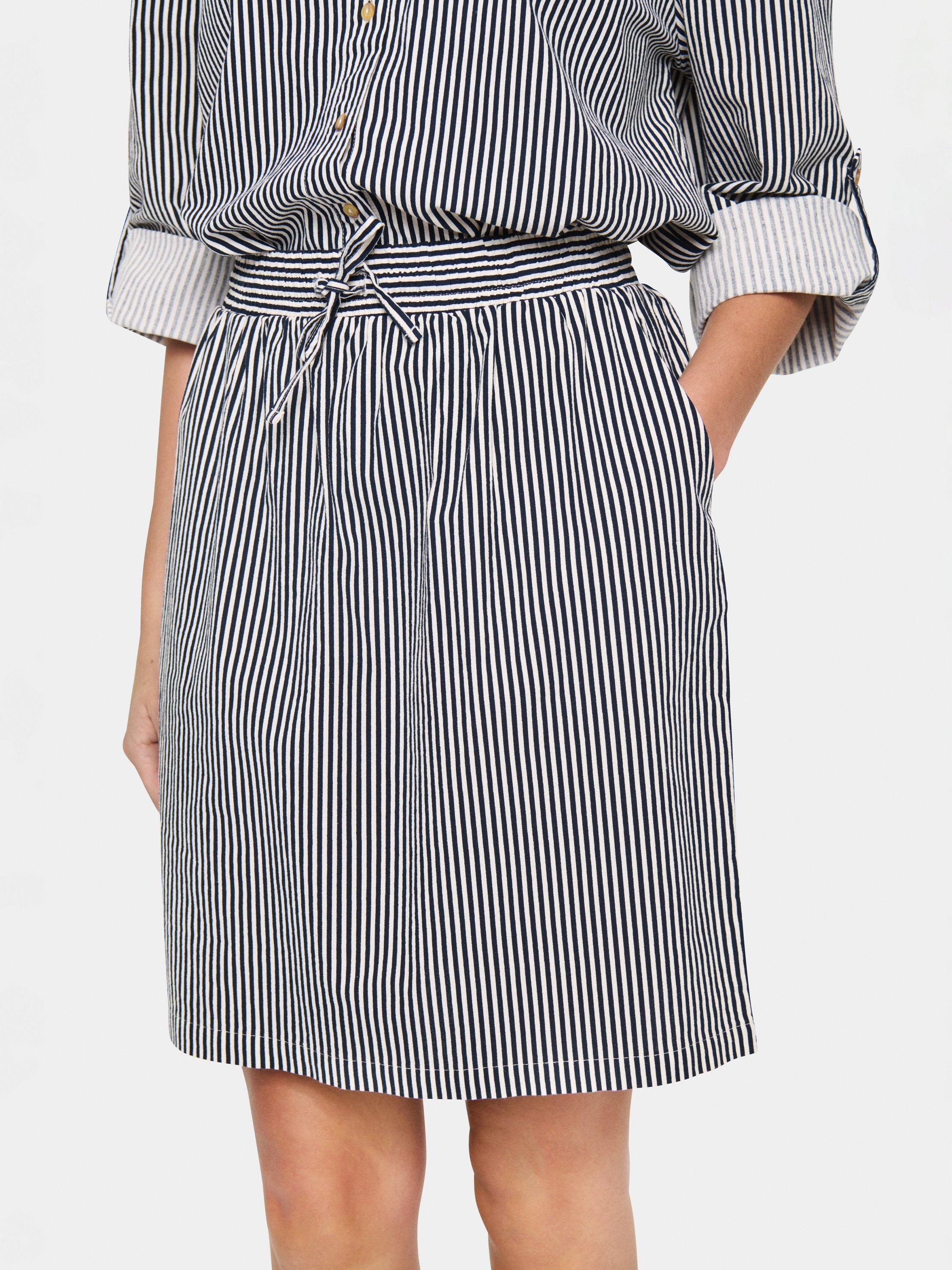 Product image 4 of 6, which shows Saint Tropez Zalinda Stripe Skirt, Multi, XS